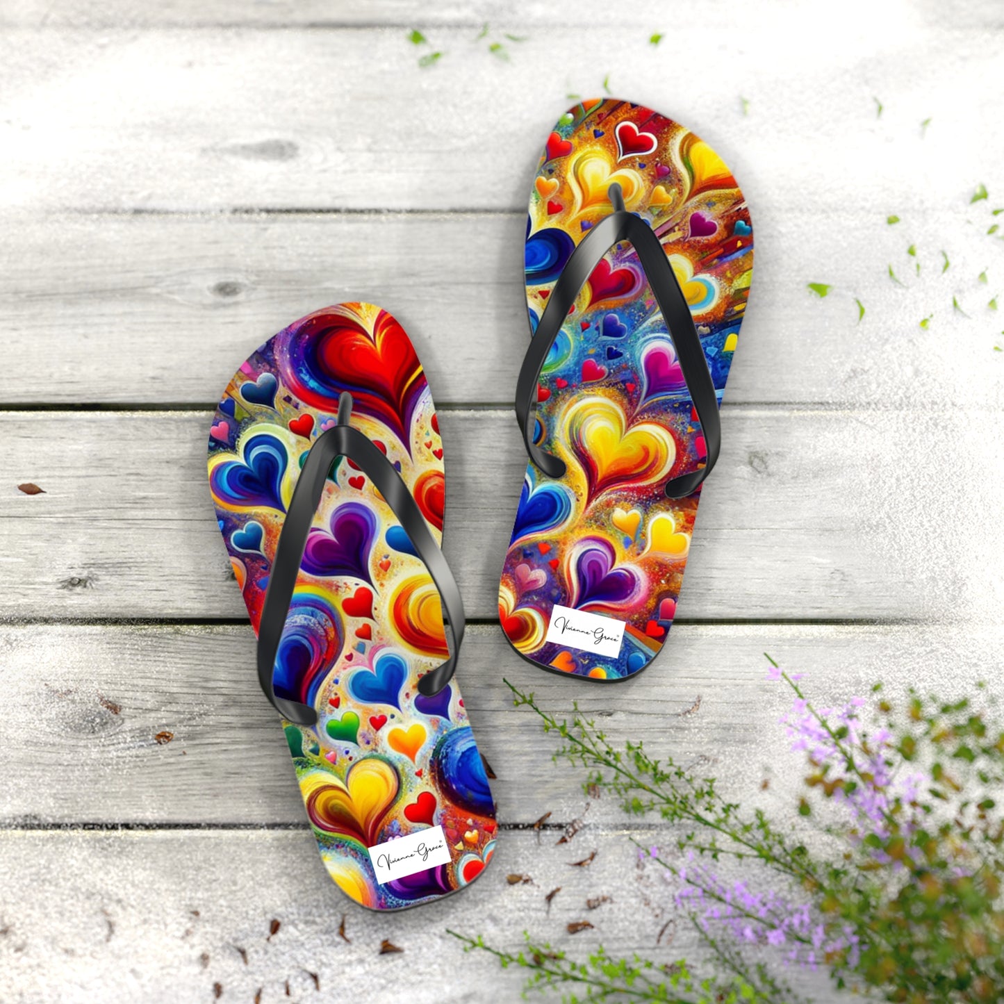 Flip Flops - BIG HEARTS - Vivienne Grace