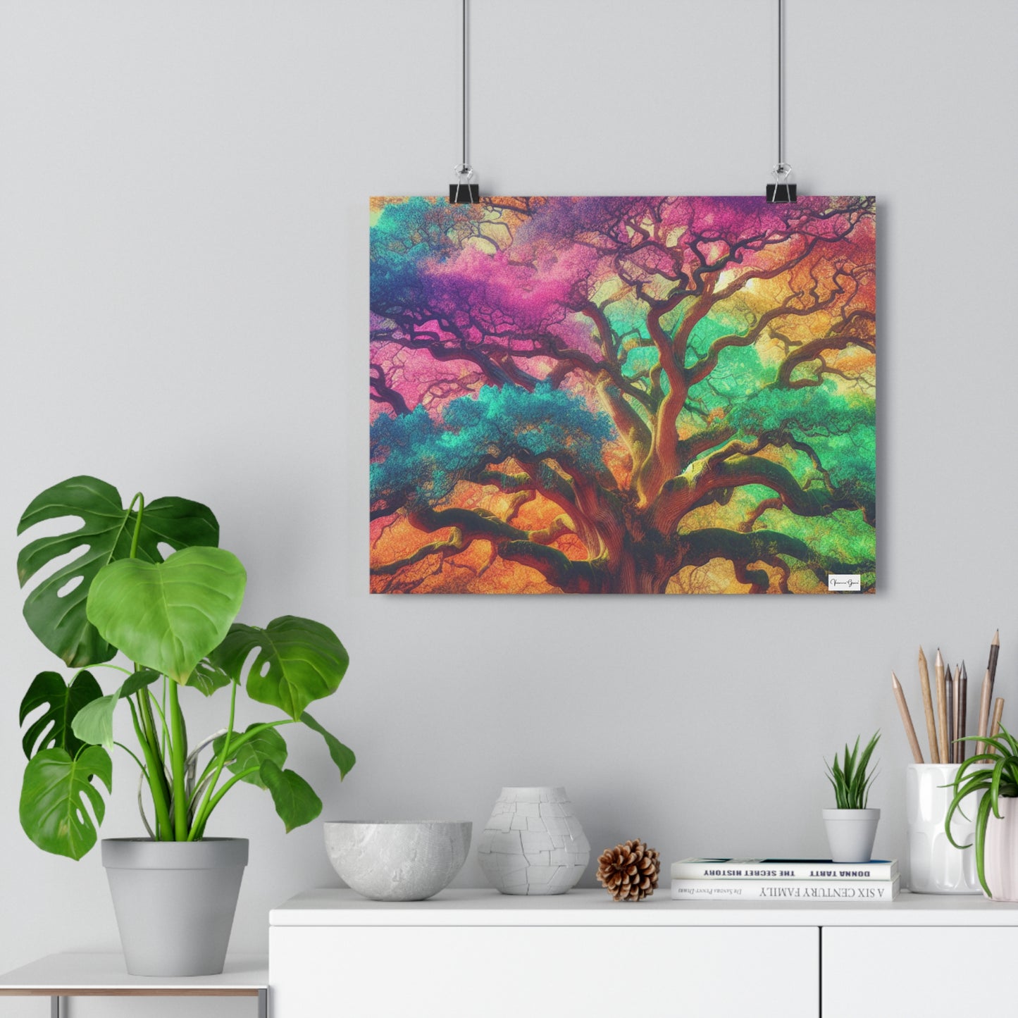 Giclée Art Print - Colorful Oak - Vivienne Grace