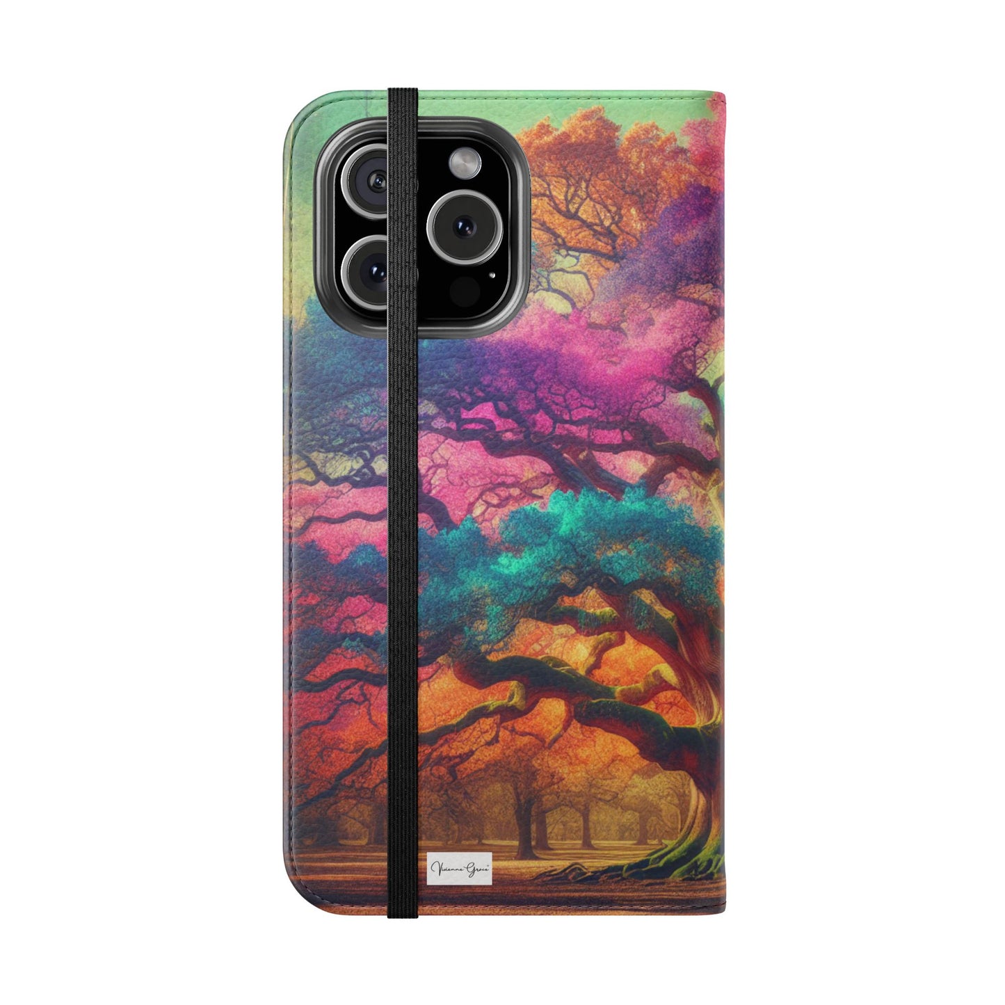 IPhone - Flip Case - COLORFUL OAK - Vivienne Grace