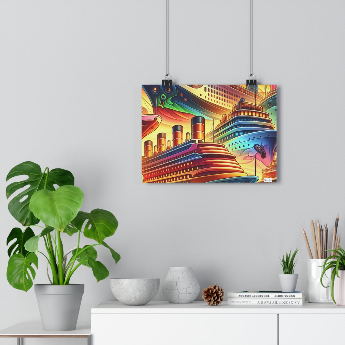 Giclée Art Print - Cruise Ships - Vivienne Grace