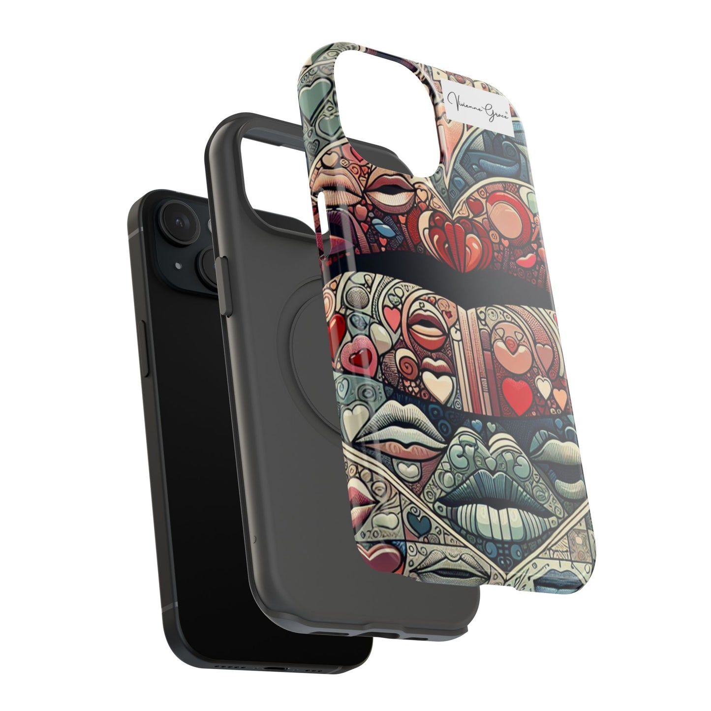 IPhone - Impact-Resistant Cases - BLUE LIPS - Vivienne Grace