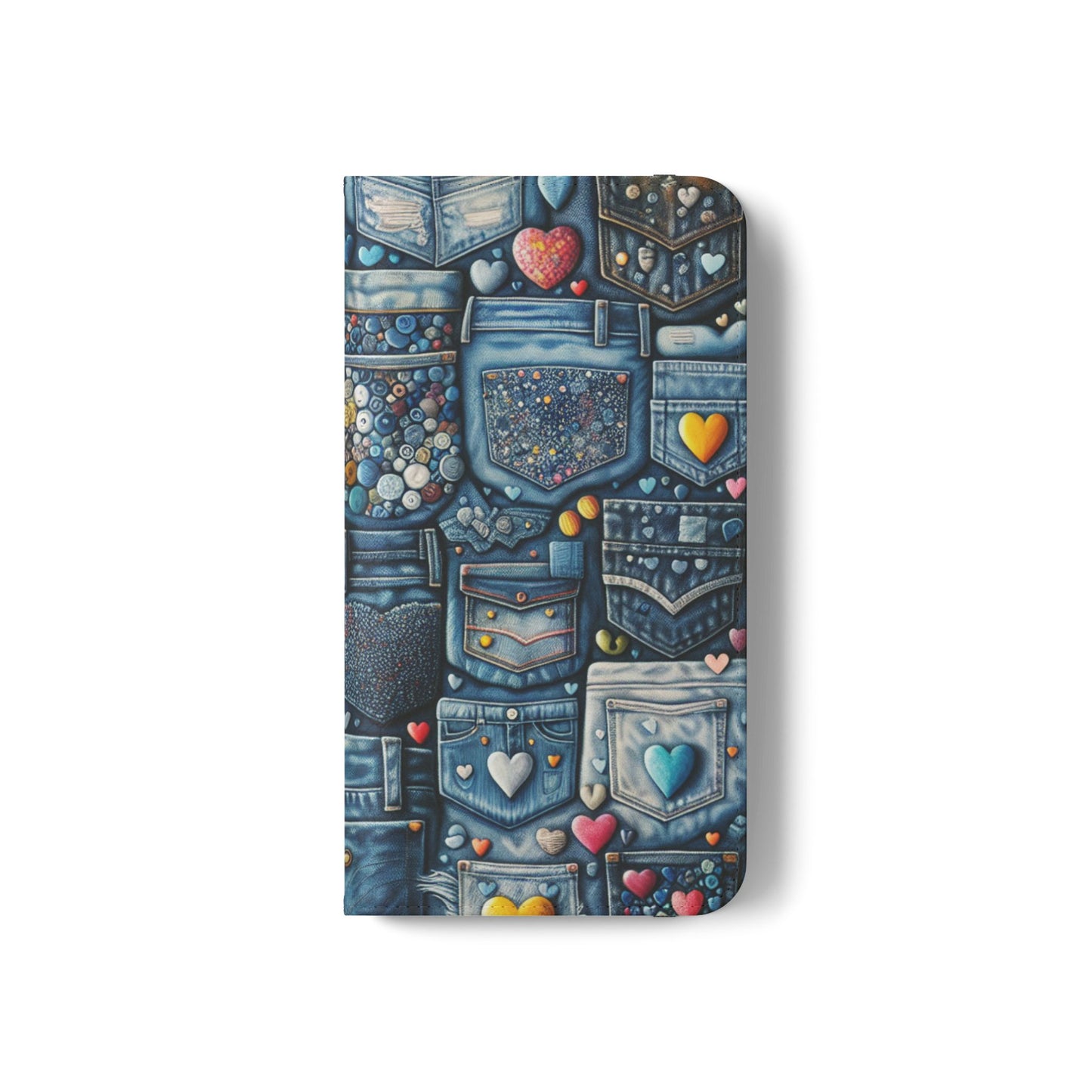 IPhone - Flip Case - BLUE JEANS - Vivienne Grace