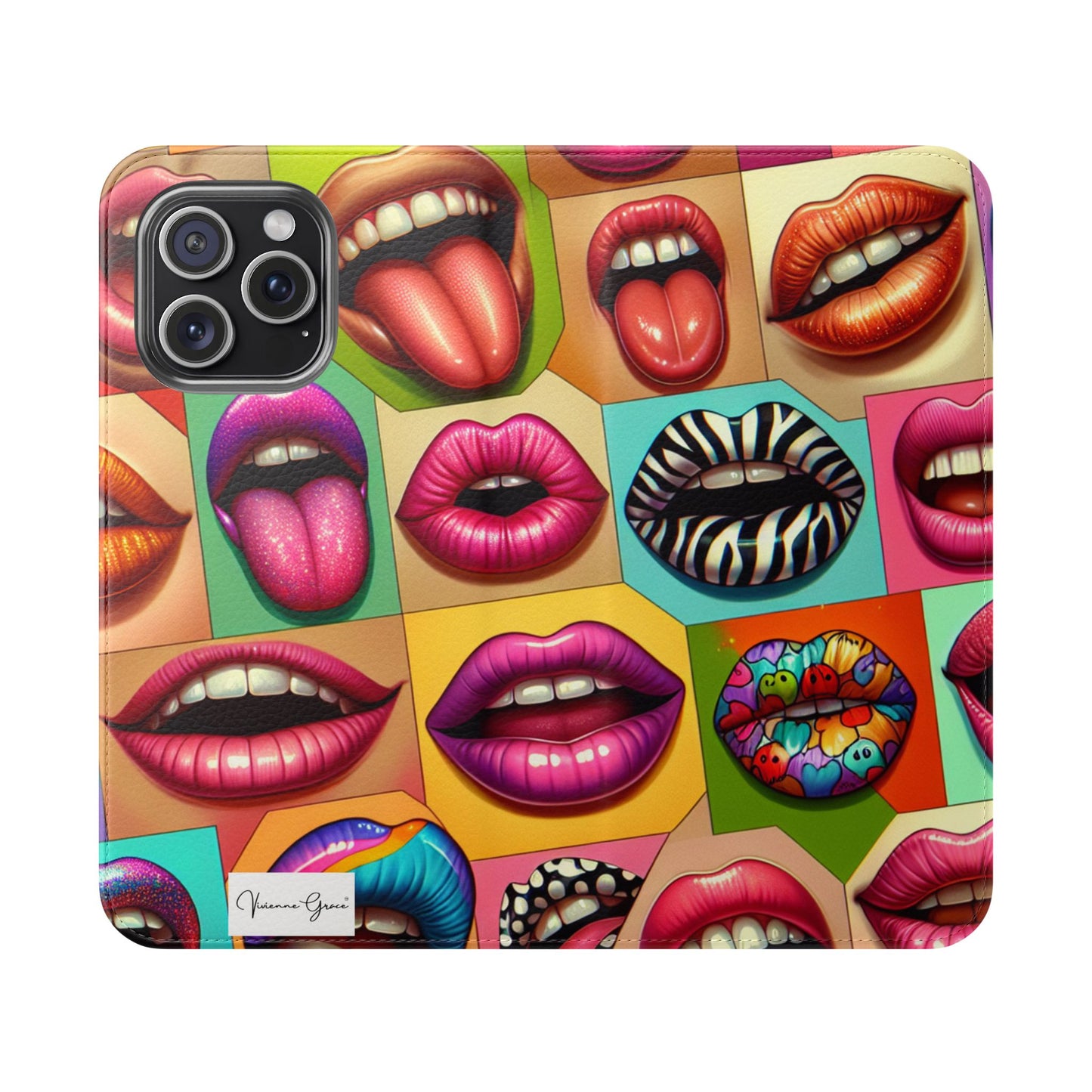 IPhone - Flip Case - LIPS - Vivienne Grace