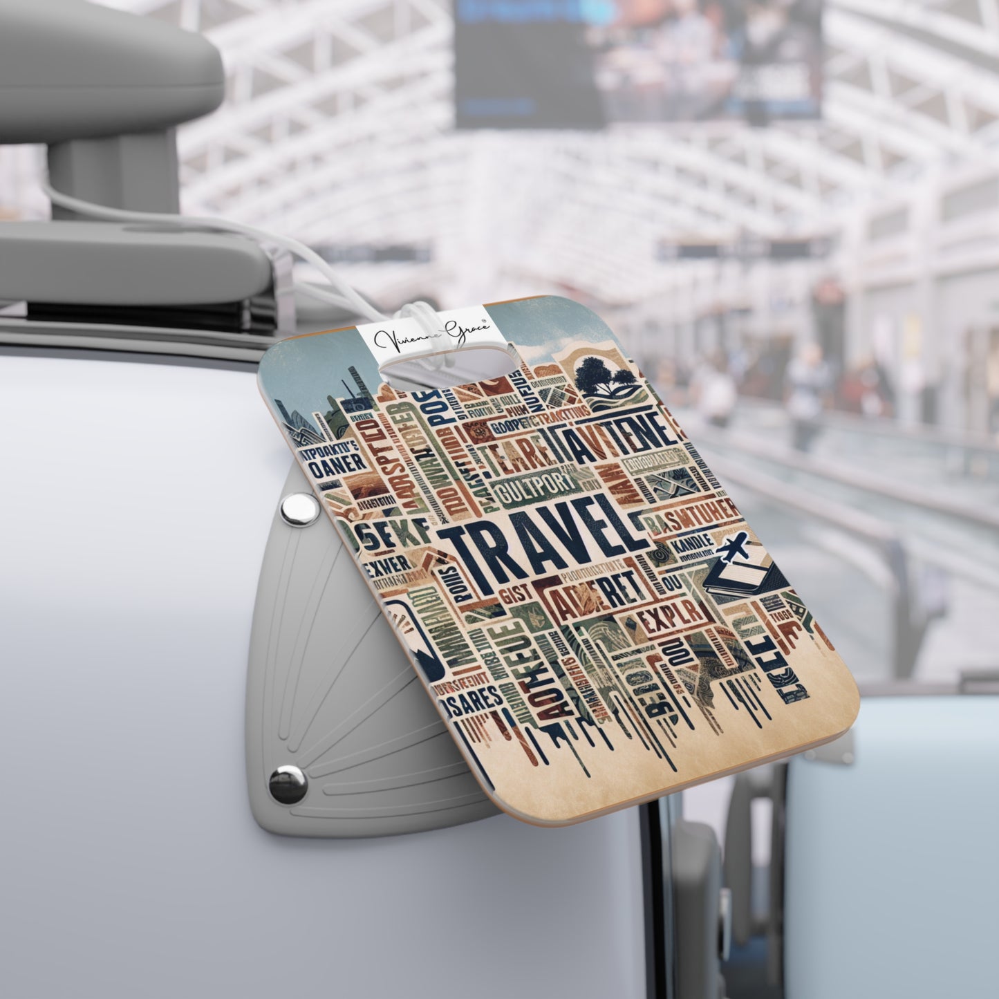 Luggage Tag - TRAVEL WORDS - Vivienne Grace
