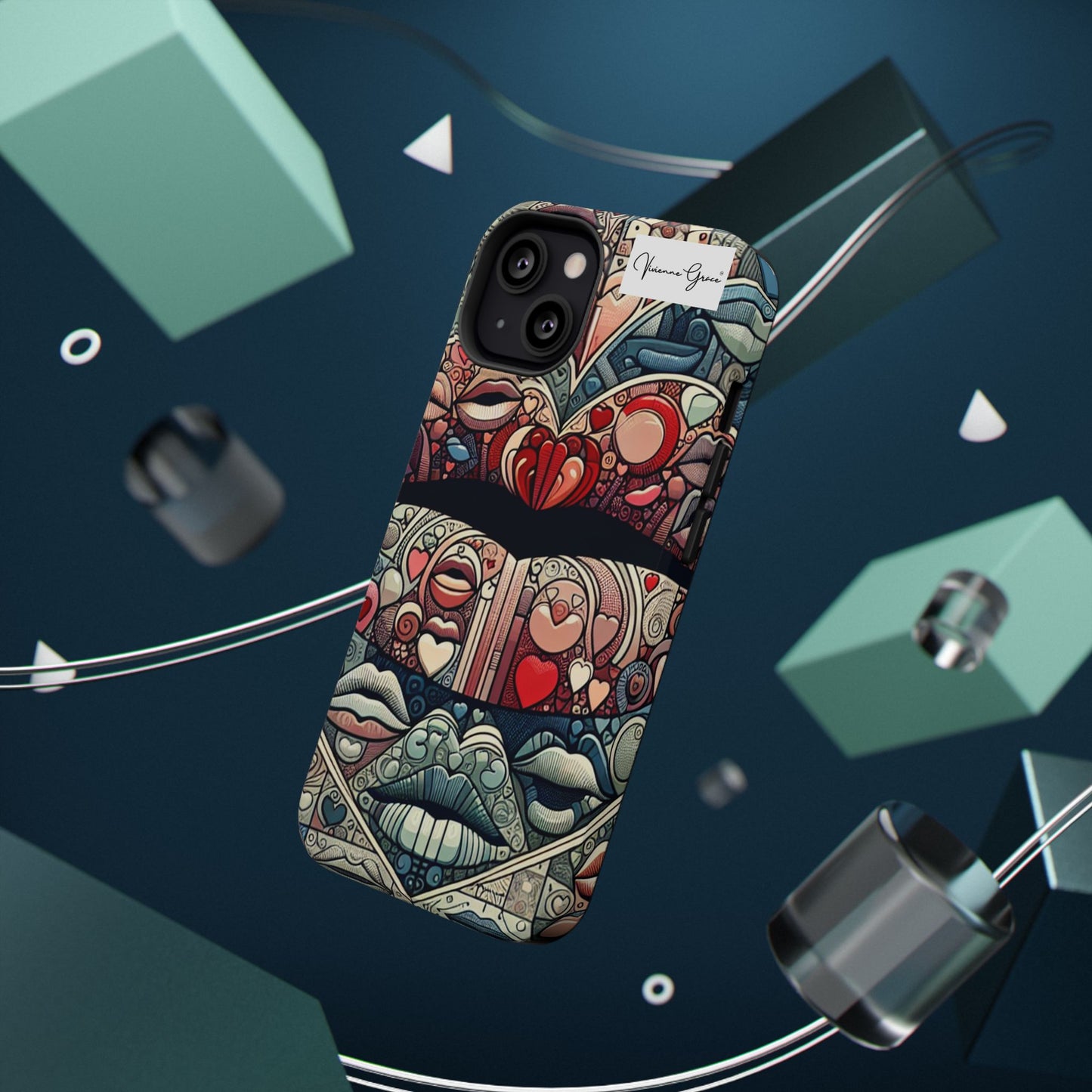 IPhone - Impact-Resistant Cases - BLUE LIPS - Vivienne Grace