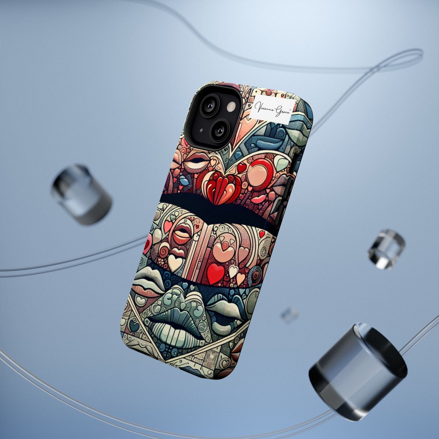IPhone - Impact-Resistant Cases - BLUE LIPS - Vivienne Grace