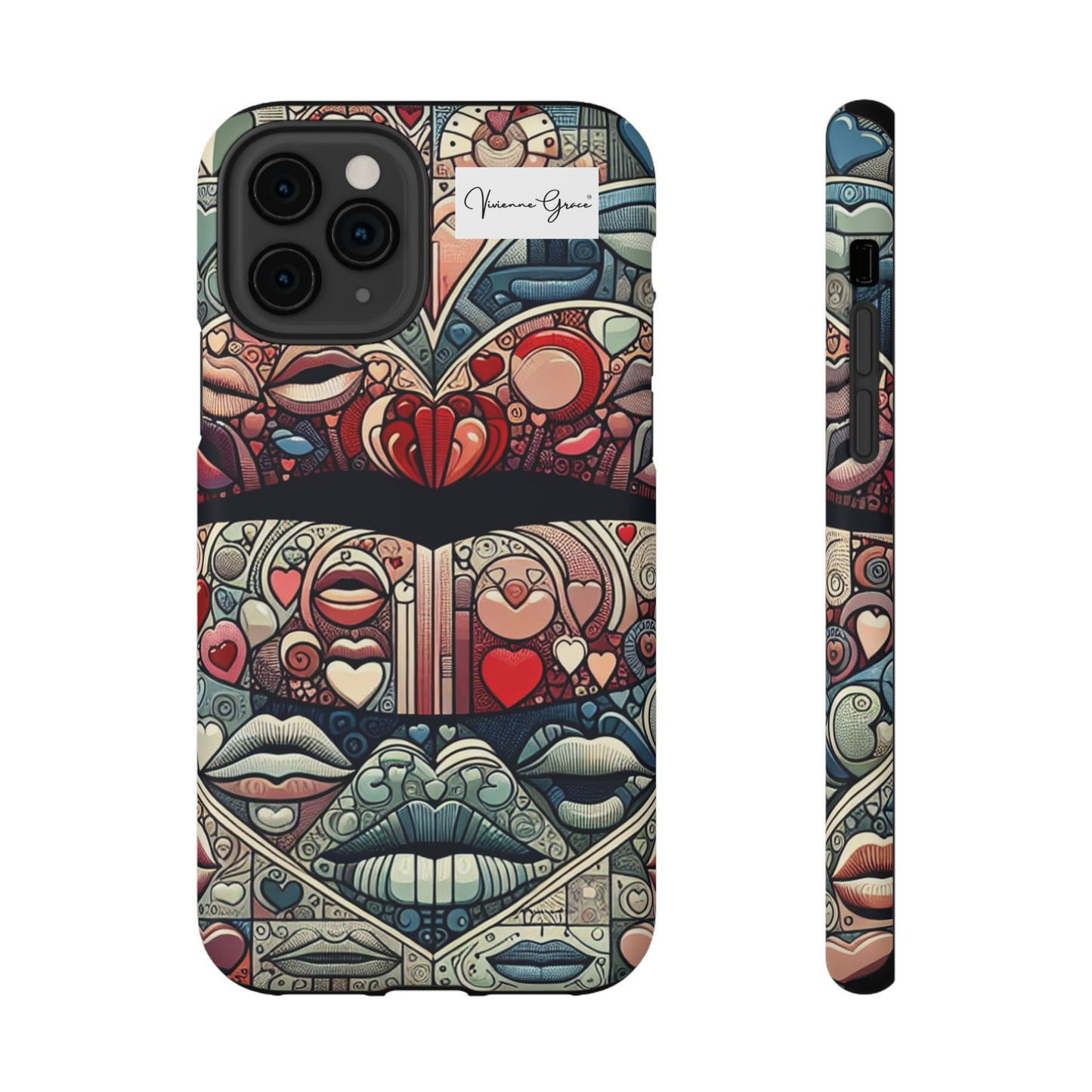 IPhone - Impact-Resistant Cases - BLUE LIPS - Vivienne Grace