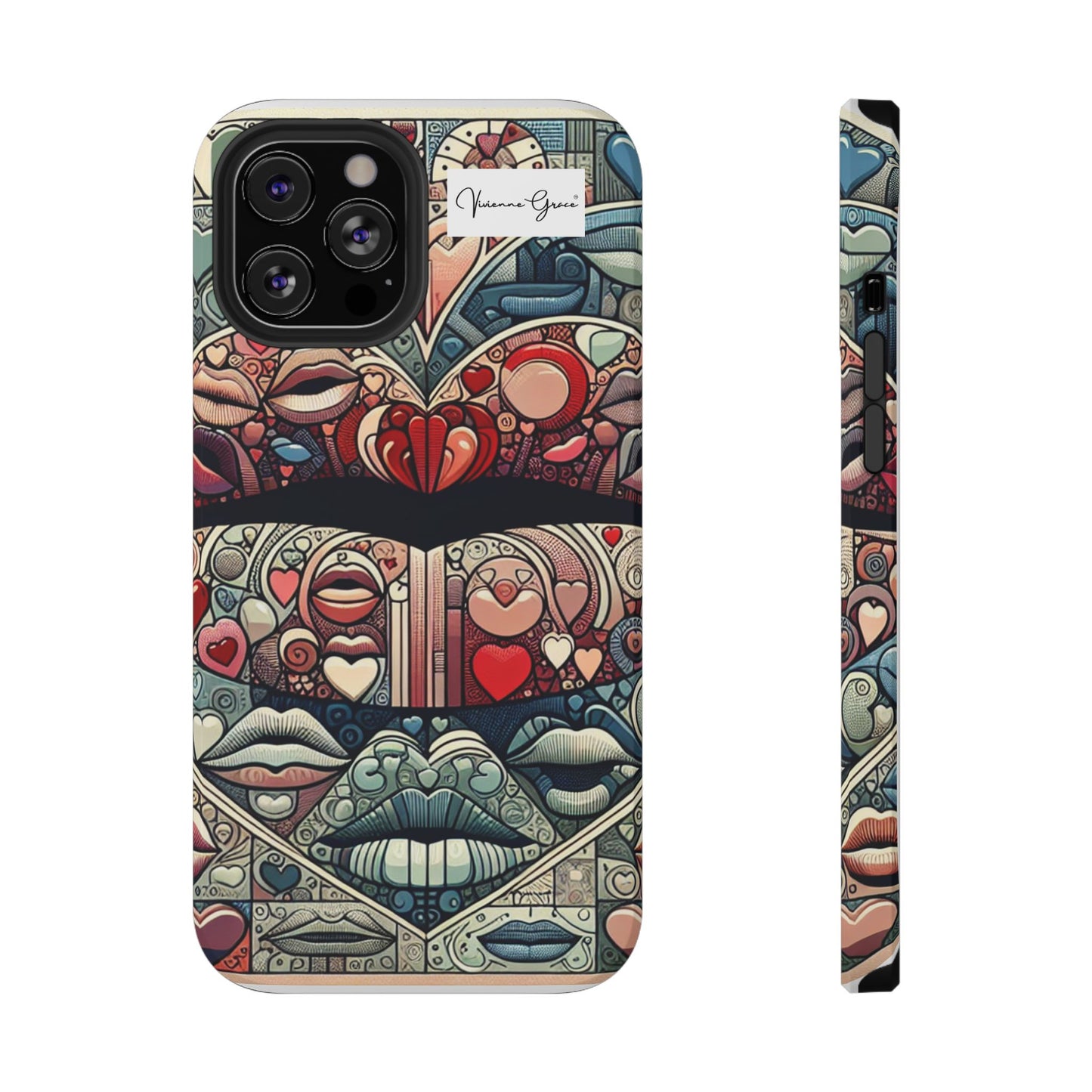 IPhone - Impact-Resistant Cases - BLUE LIPS - Vivienne Grace