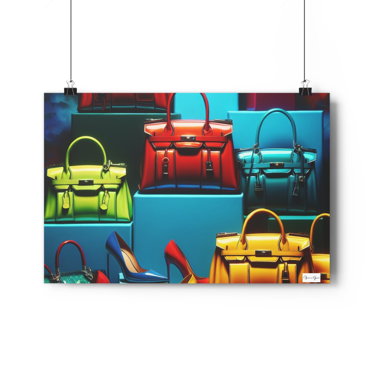 Giclée Art Print - Handbags/Stilettos - Vivienne Grace