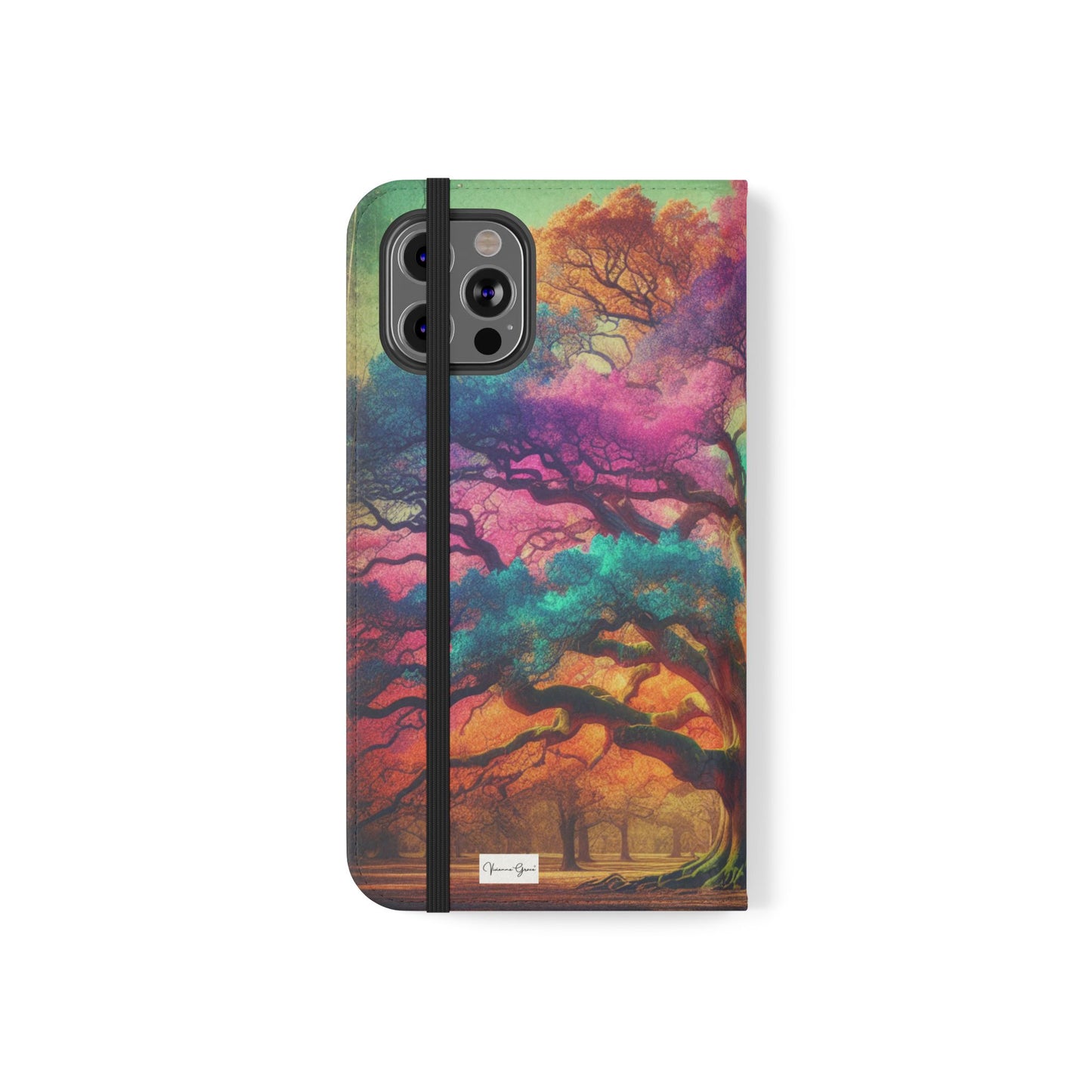 IPhone - Flip Case - COLORFUL OAK - Vivienne Grace