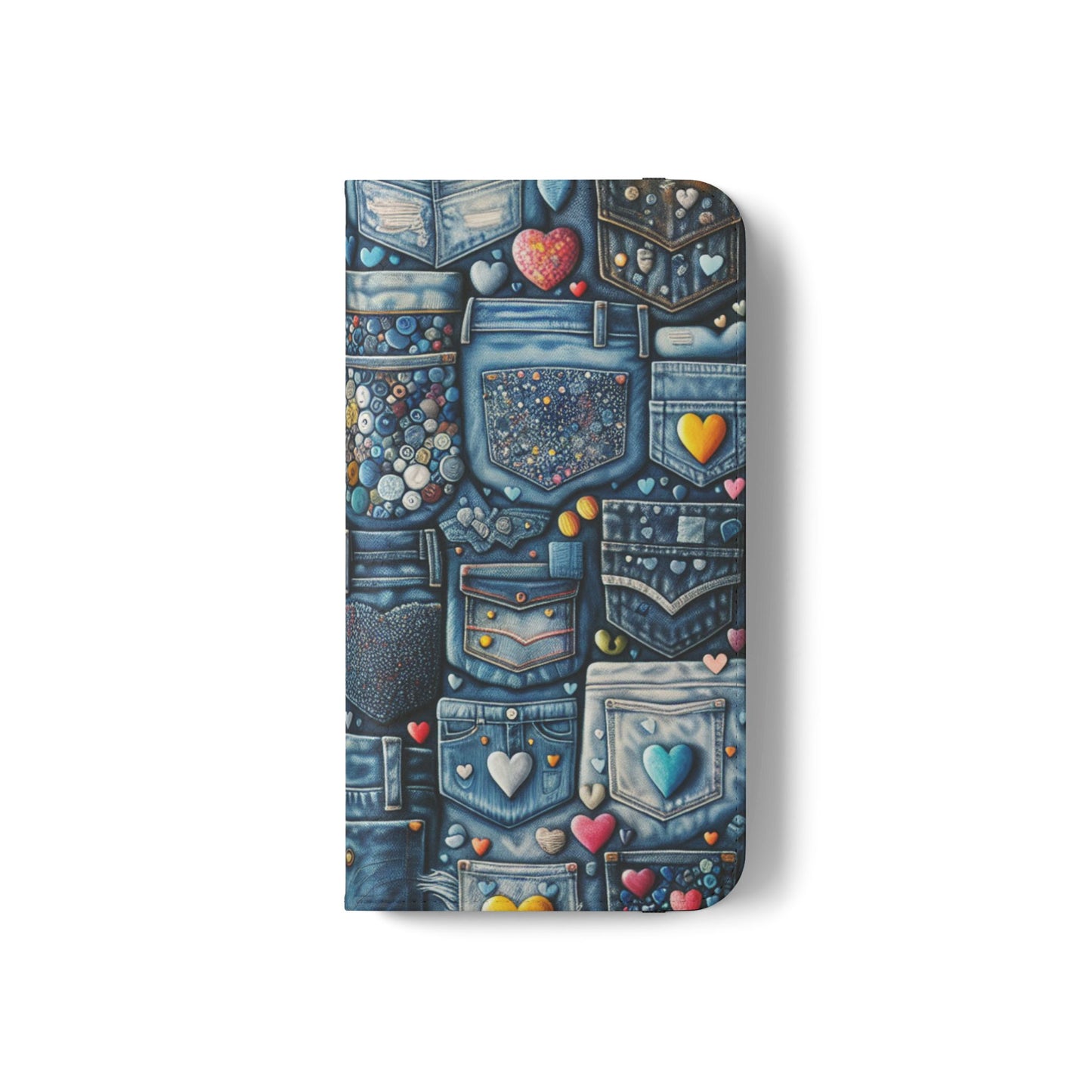 IPhone - Flip Case - BLUE JEANS - Vivienne Grace