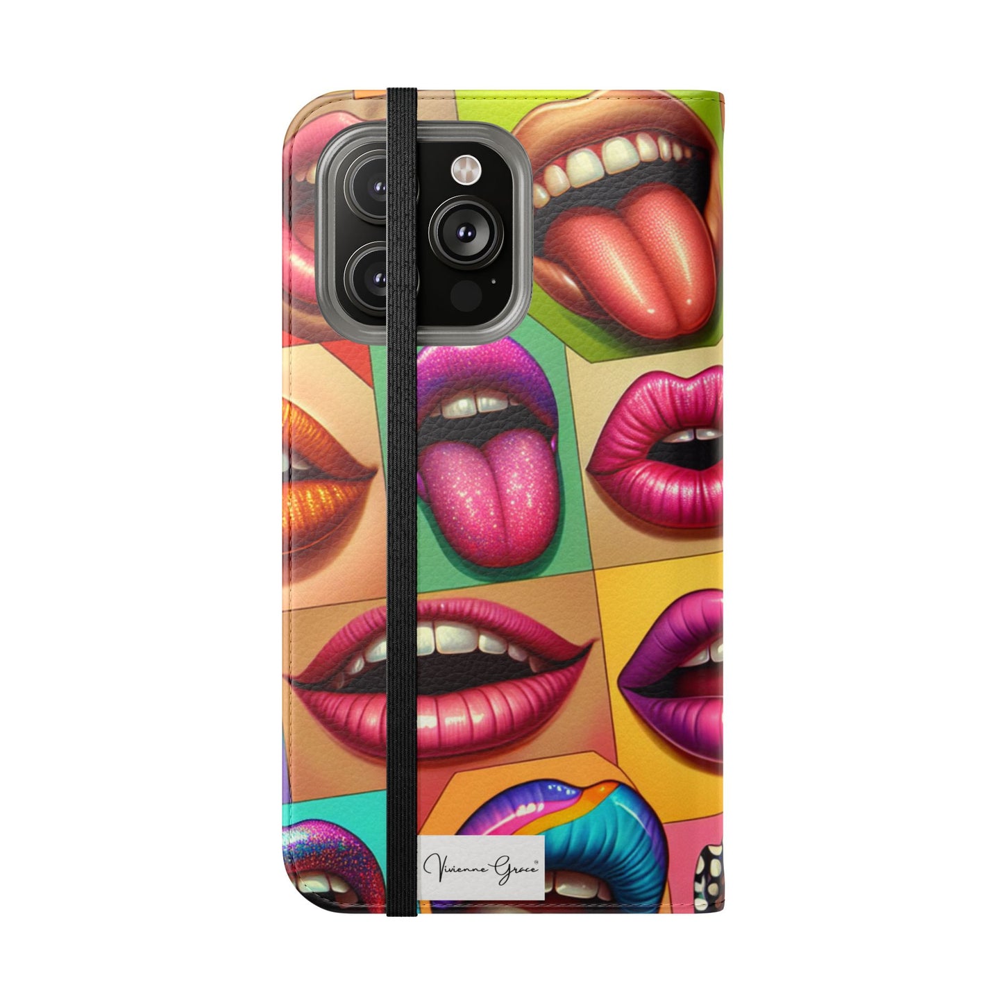 IPhone - Flip Case - LIPS - Vivienne Grace