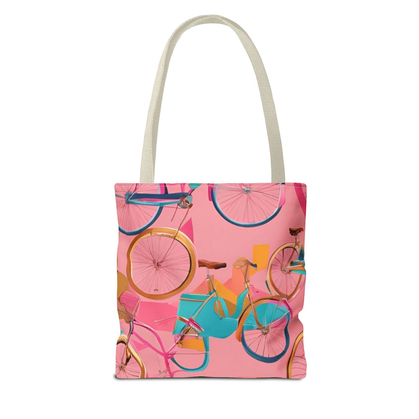 Tote Bag - Pink/Gold Bicycles - Vivienne Grace