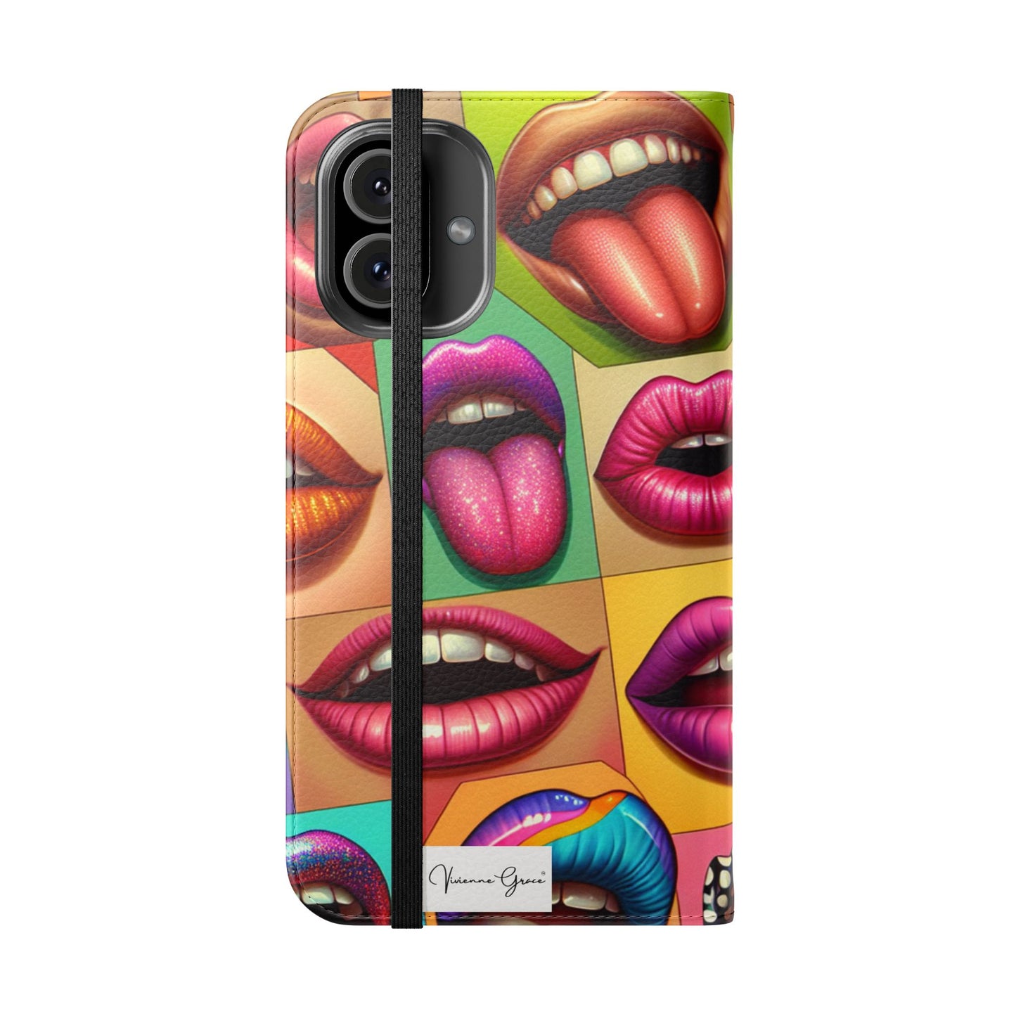 IPhone - Flip Case - LIPS - Vivienne Grace