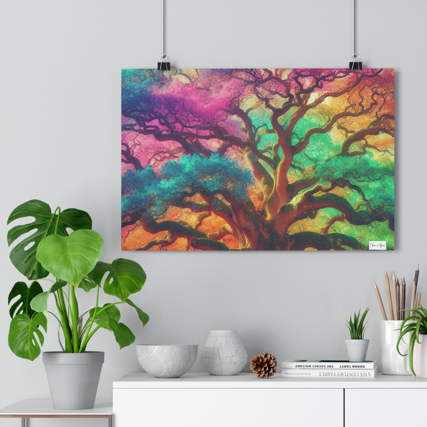 Giclée Art Print - Colorful Oak - Vivienne Grace