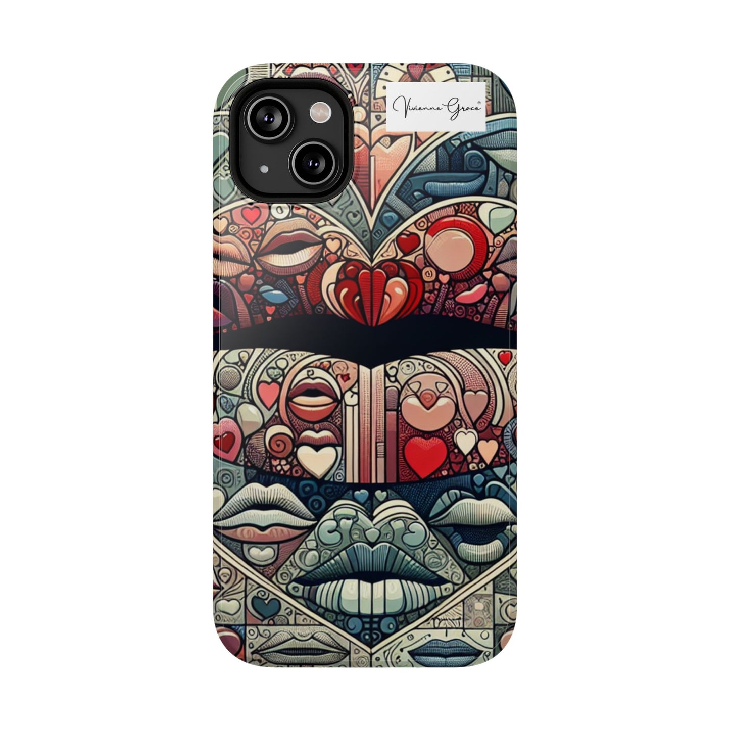 IPhone - Impact-Resistant Cases - BLUE LIPS - Vivienne Grace