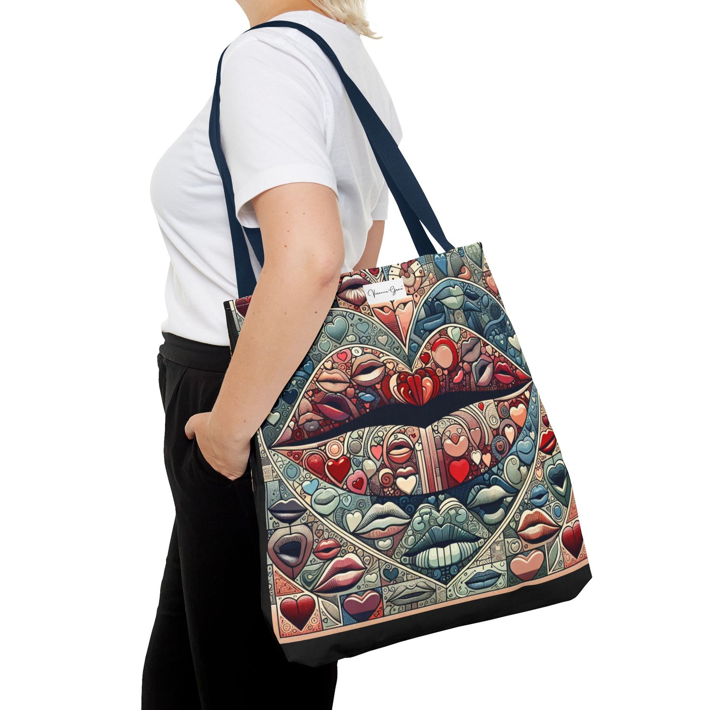 Tote Bag - BLUE LIPS - Vivienne Grace