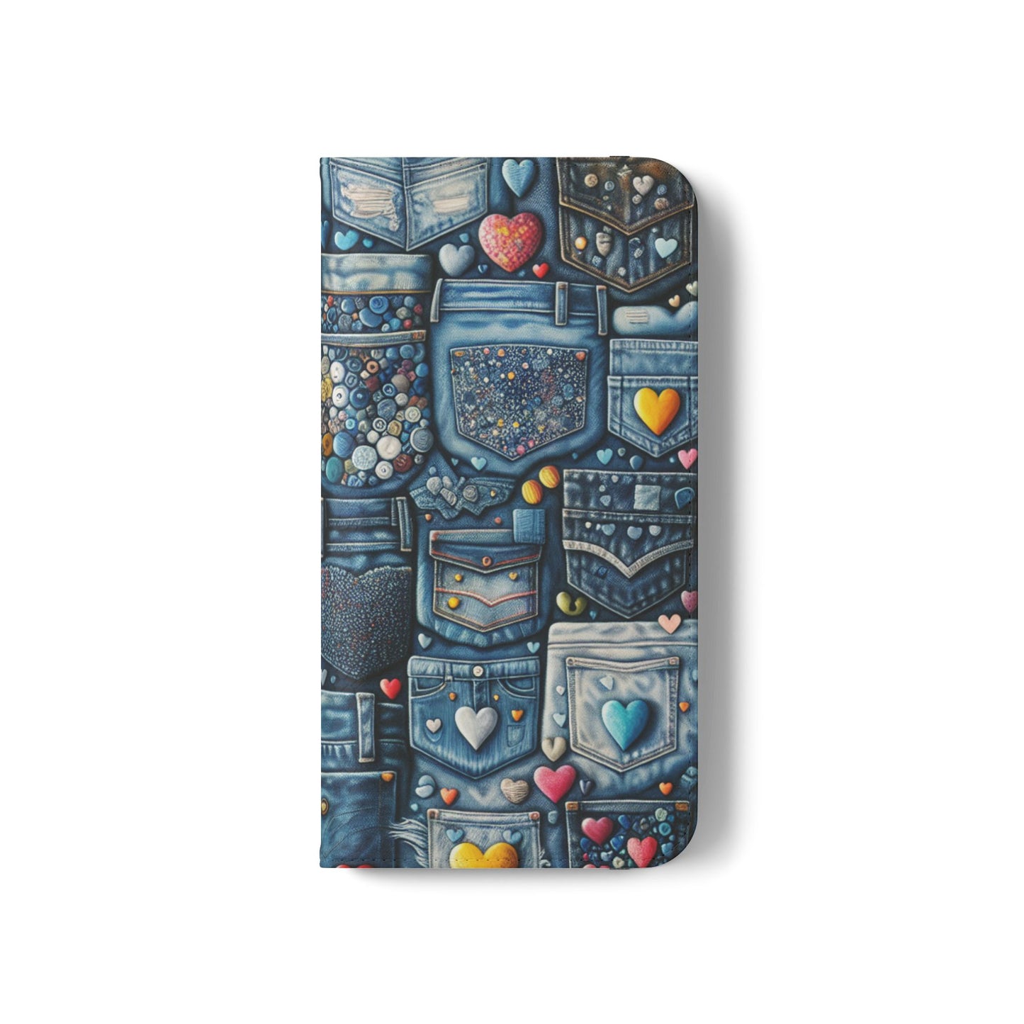 IPhone - Flip Case - BLUE JEANS - Vivienne Grace