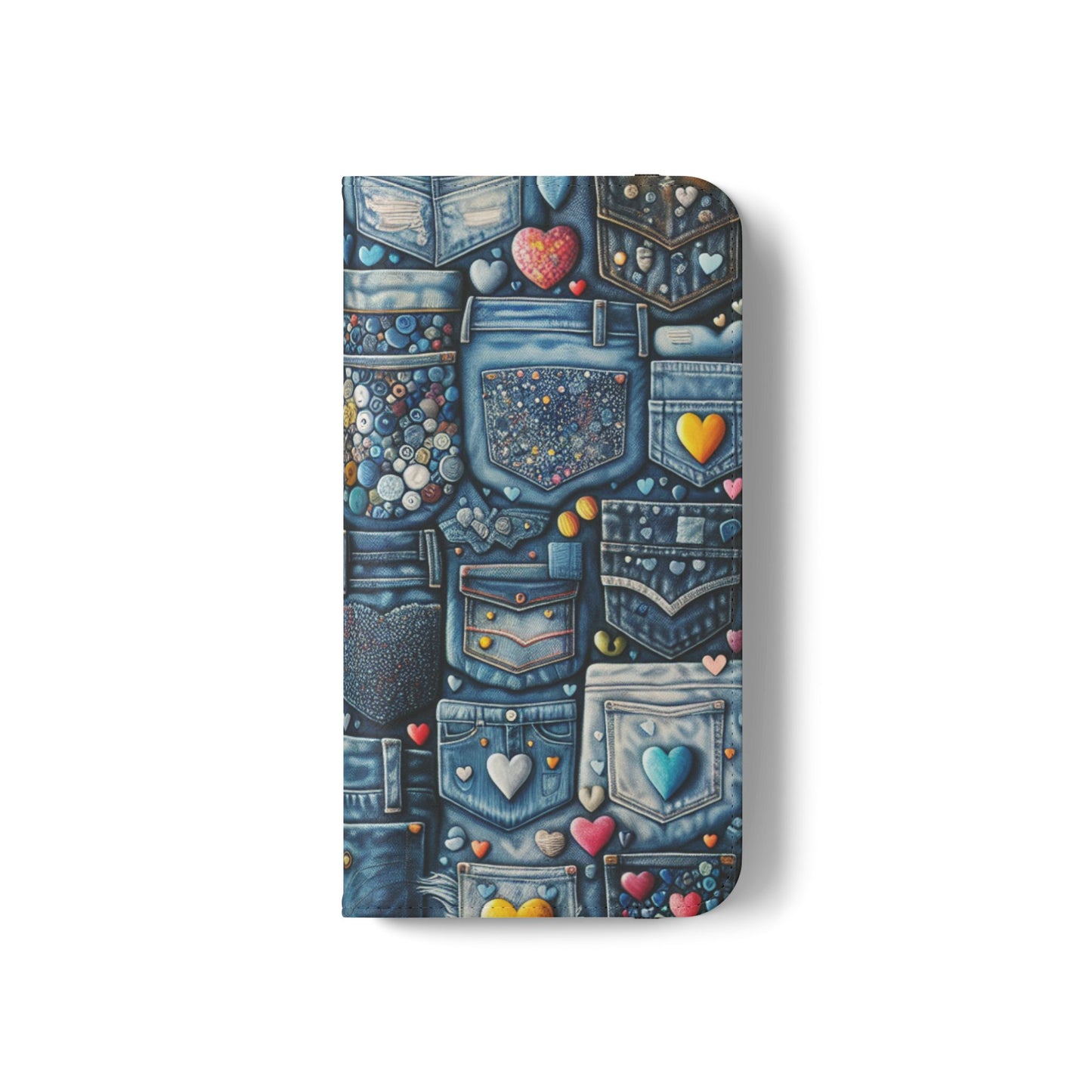 IPhone - Flip Case - BLUE JEANS - Vivienne Grace