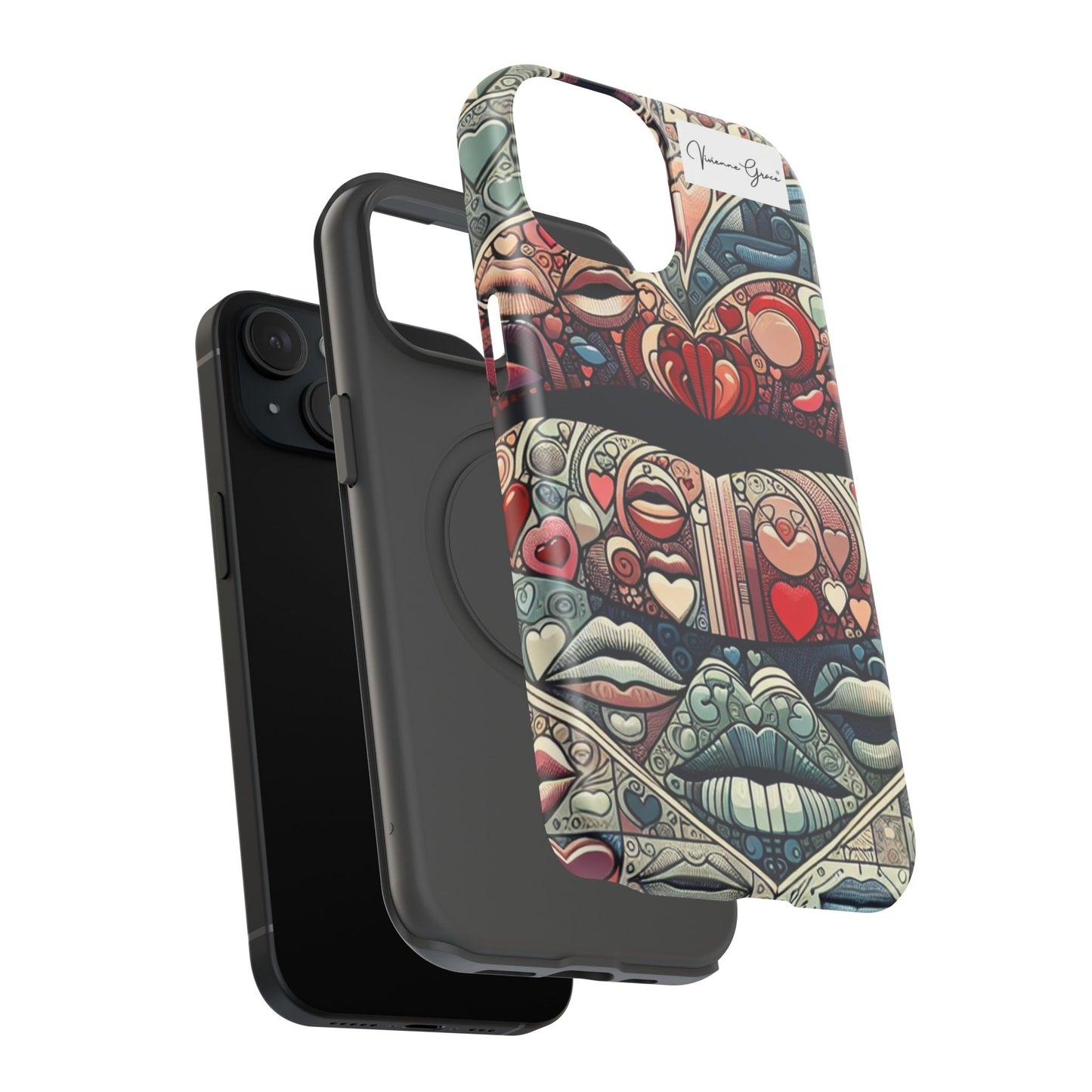 IPhone - Impact-Resistant Cases - BLUE LIPS - Vivienne Grace