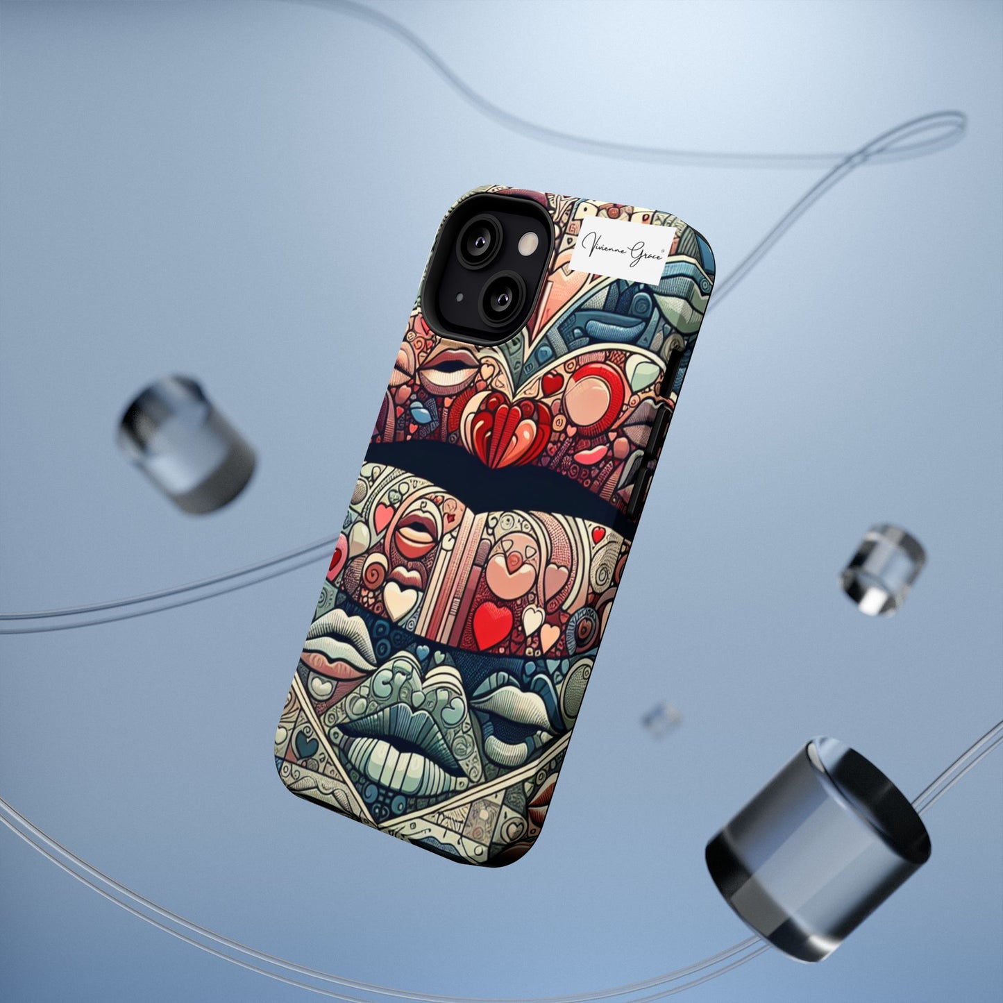 IPhone - Impact-Resistant Cases - BLUE LIPS - Vivienne Grace