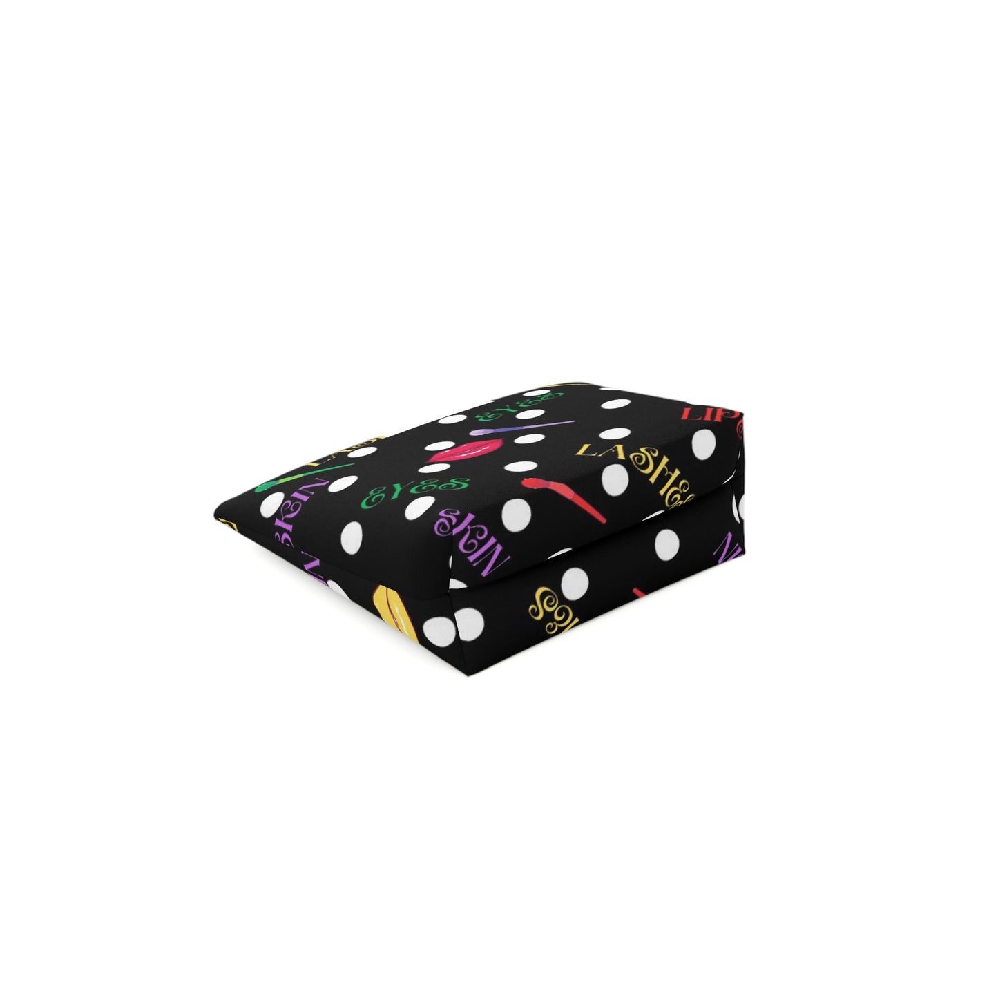 Cotton Cosmetic Bag - FUN (black) - Vivienne Grace