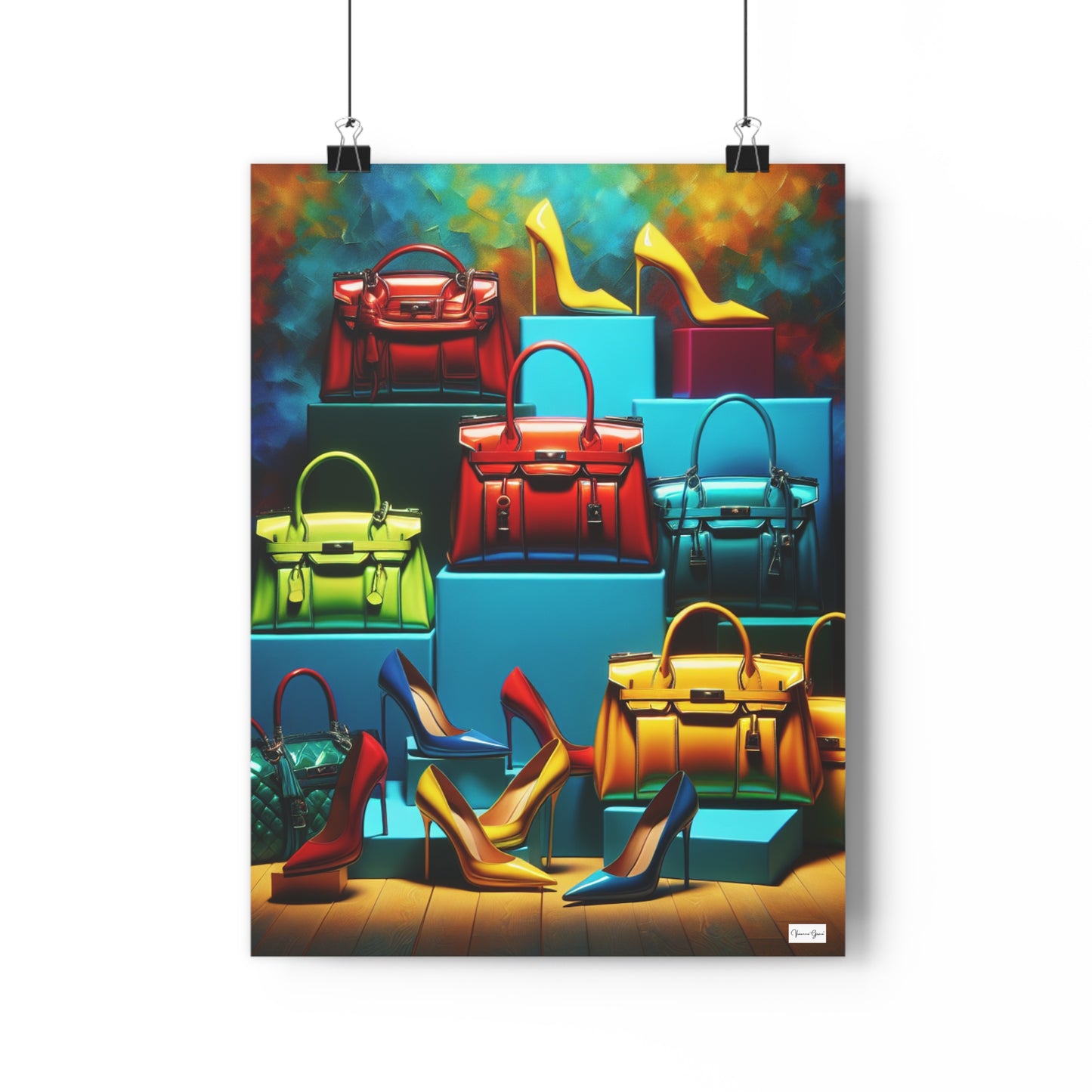 Giclée Art Print - Handbags/Stilettos - Vivienne Grace