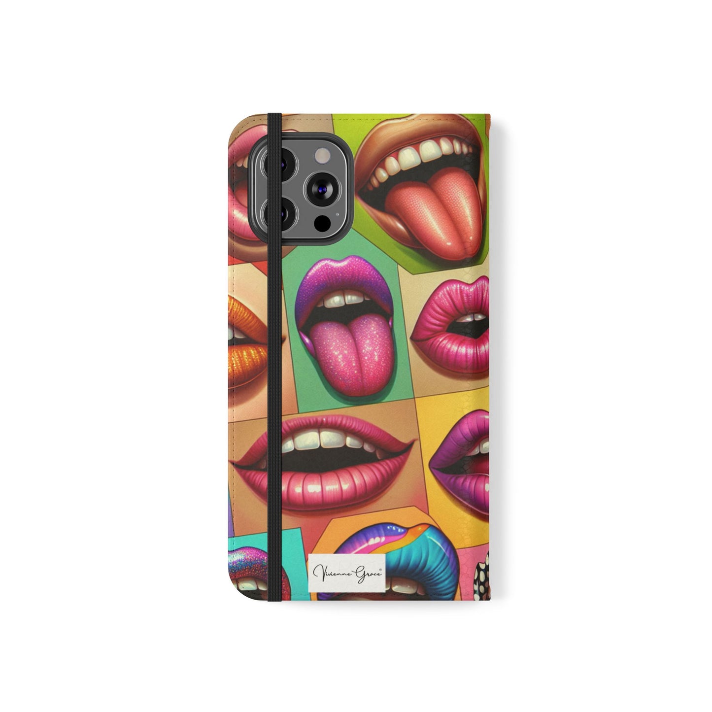 IPhone - Flip Case - LIPS - Vivienne Grace