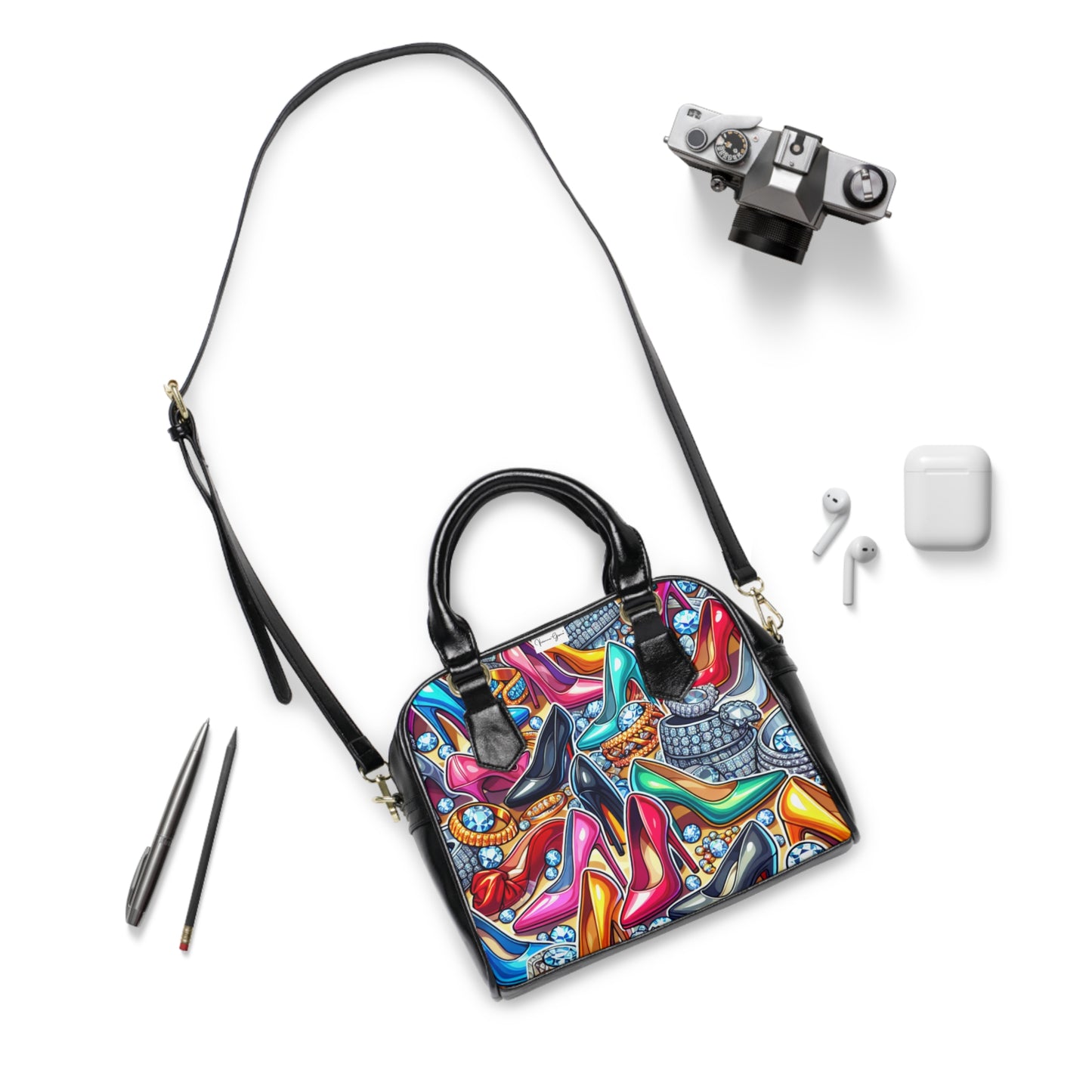 Shoulder Handbag - STILETTO HEELS - Vivienne Grace