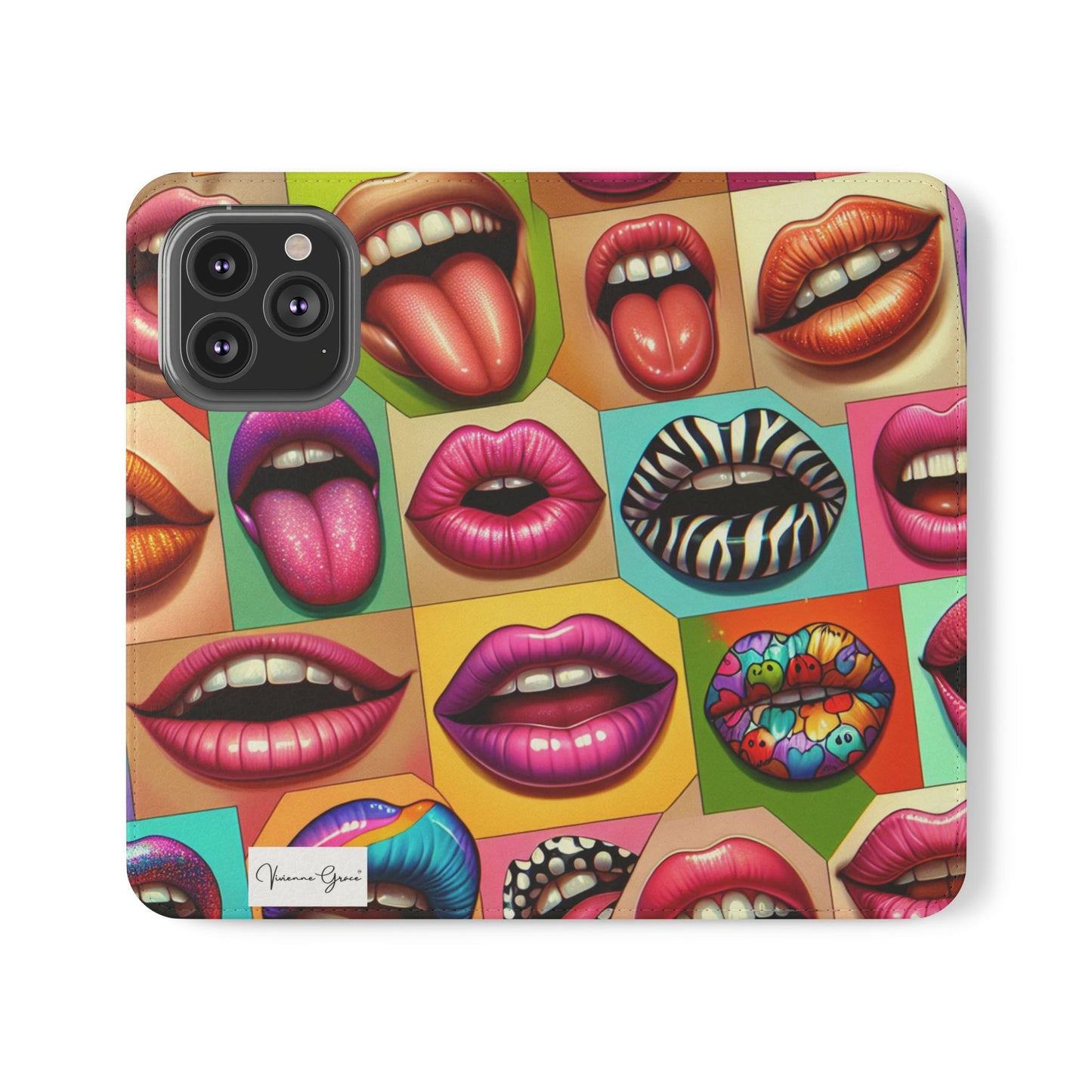 IPhone - Flip Case - LIPS - Vivienne Grace