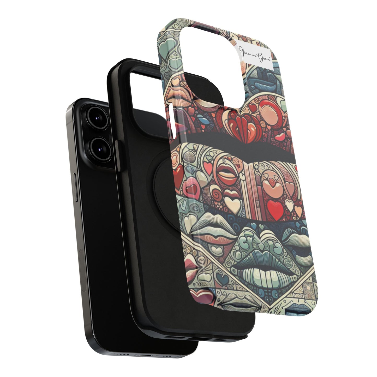 IPhone - Impact-Resistant Cases - BLUE LIPS - Vivienne Grace