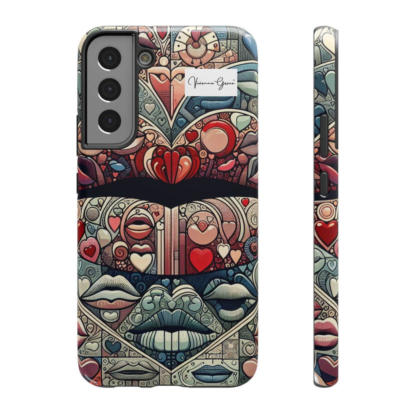 Samsung Galaxy - Impact-Resistant Case - BLUE LIPS - Vivienne Grace