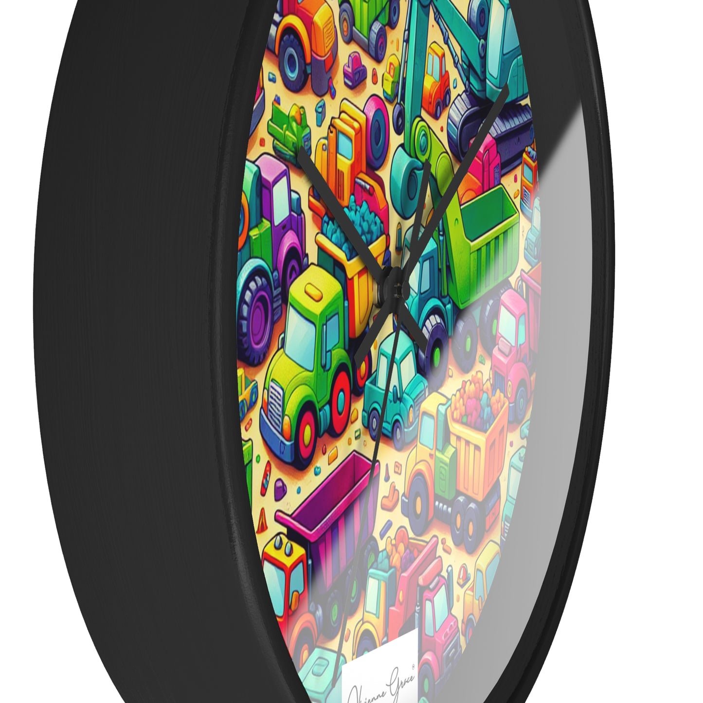 Wall Clock - HEAVY EQUIPMENT TOYS - Vivienne Grace