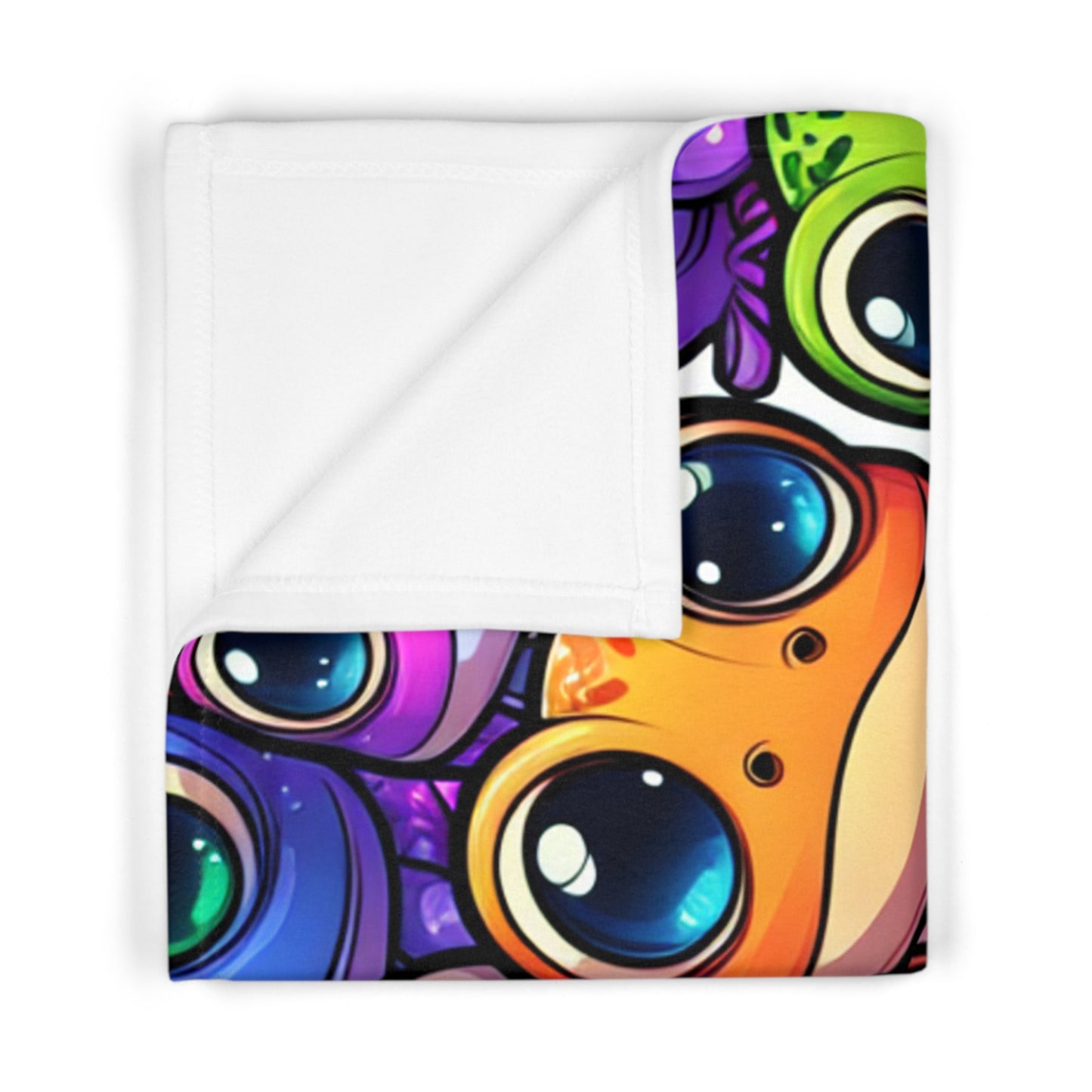Soft Fleece Baby Blanket - FUN FROGS