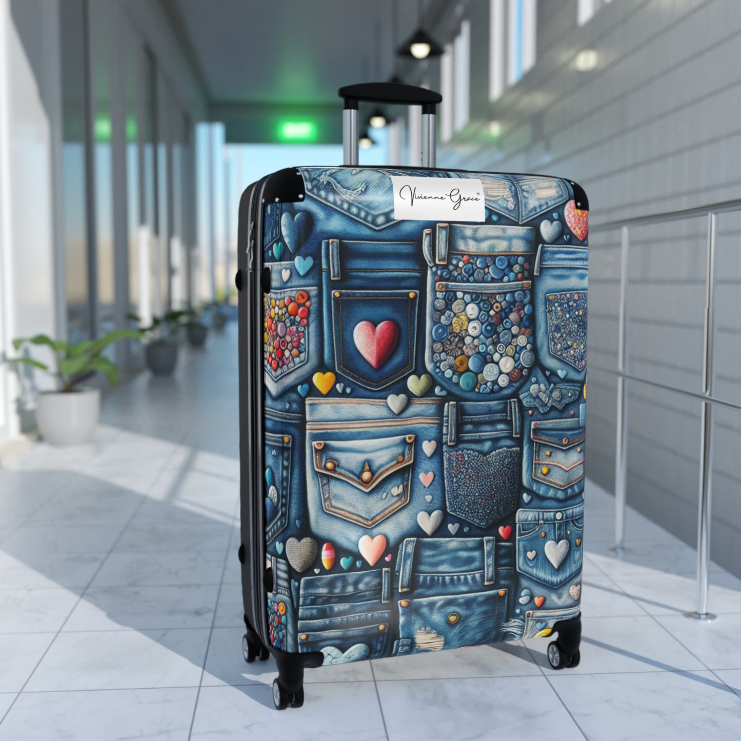 Suitcase - BLUE JEANS - Vivienne Grace