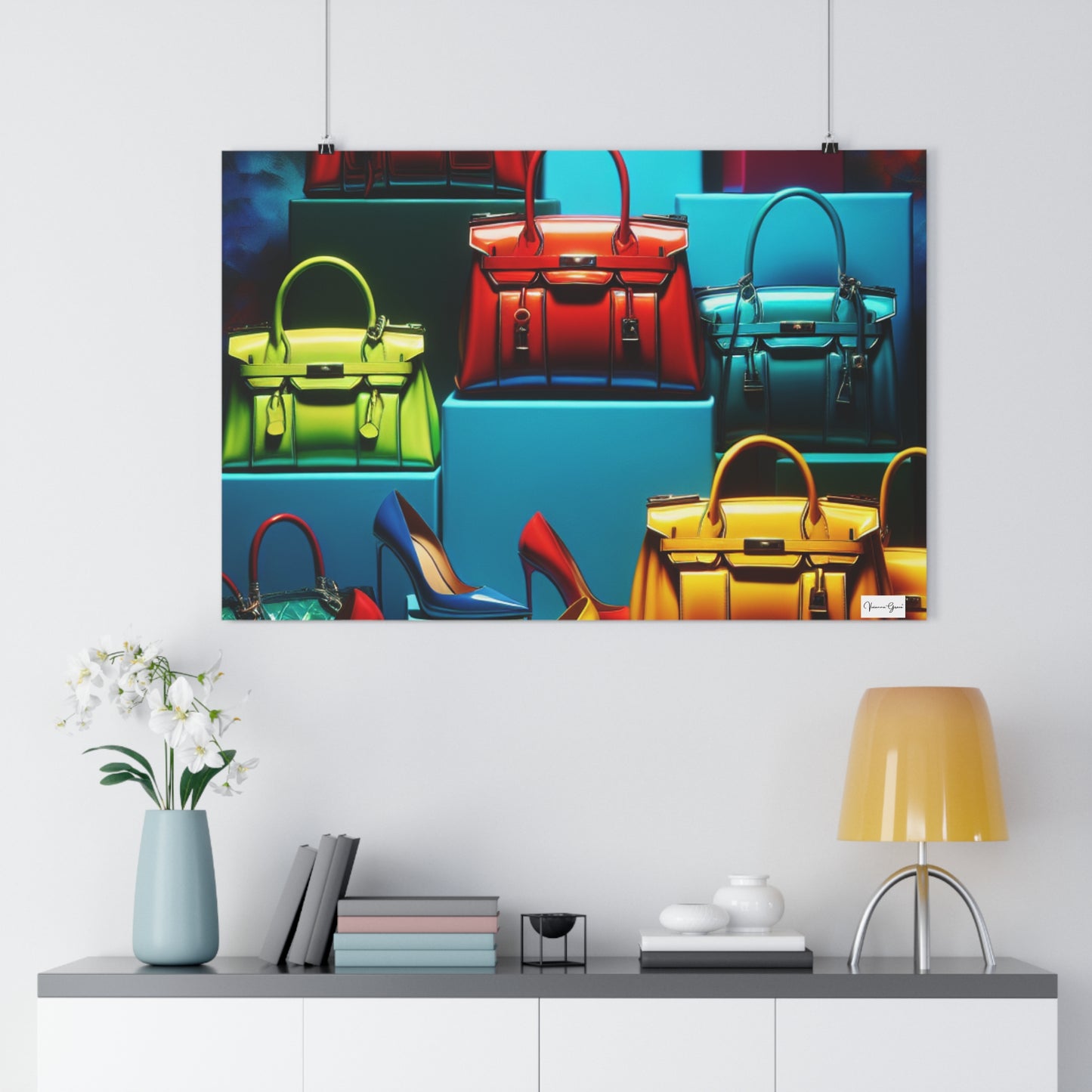 Giclée Art Print - Handbags/Stilettos - Vivienne Grace