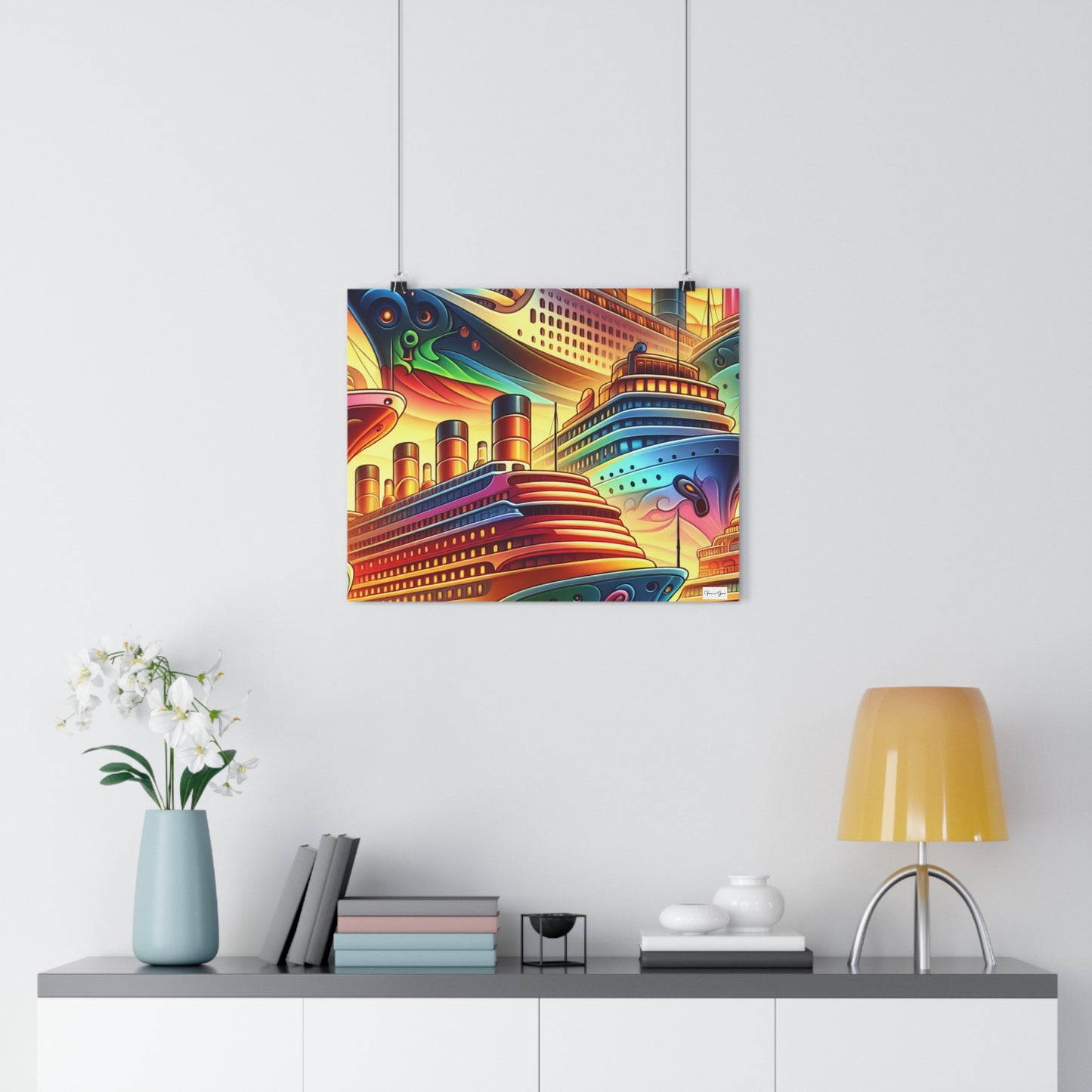 Giclée Art Print - Cruise Ships - Vivienne Grace