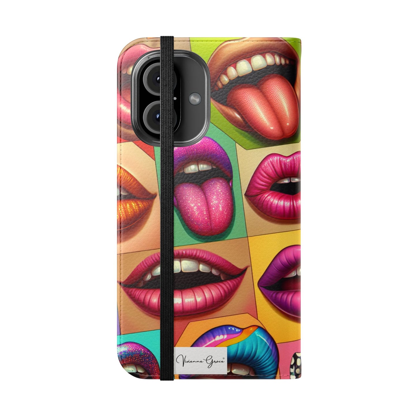 IPhone - Flip Case - LIPS - Vivienne Grace