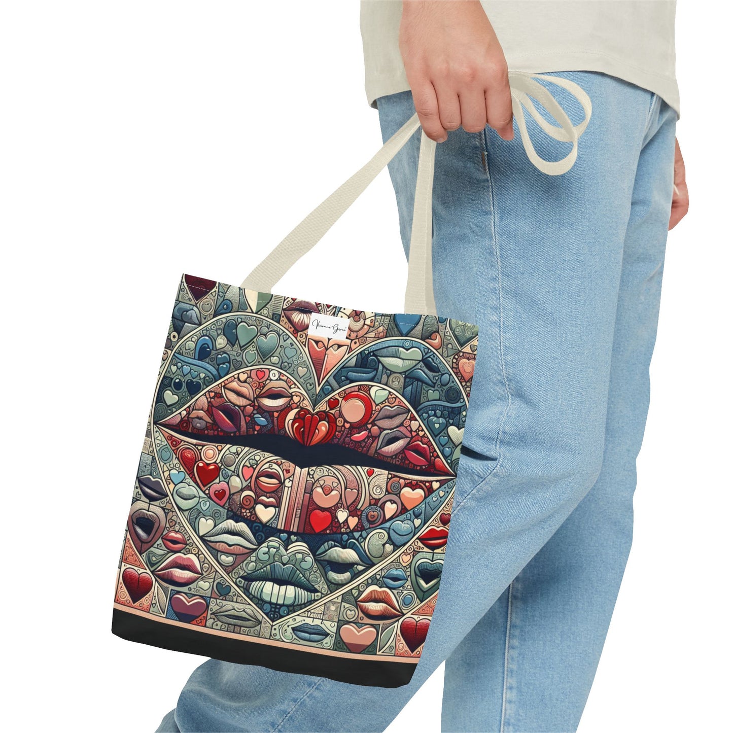 Tote Bag - BLUE LIPS - Vivienne Grace