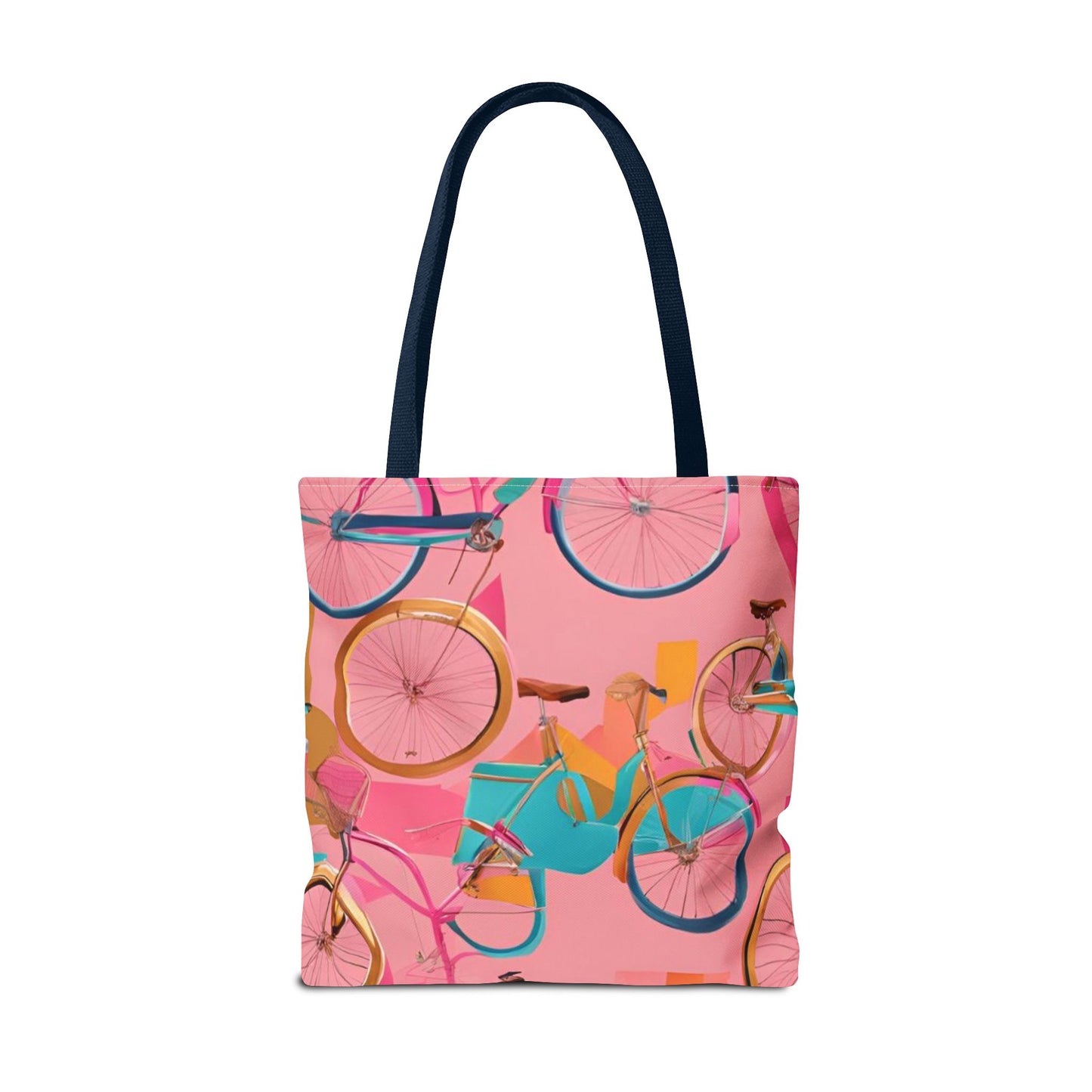 Tote Bag - Pink/Gold Bicycles - Vivienne Grace