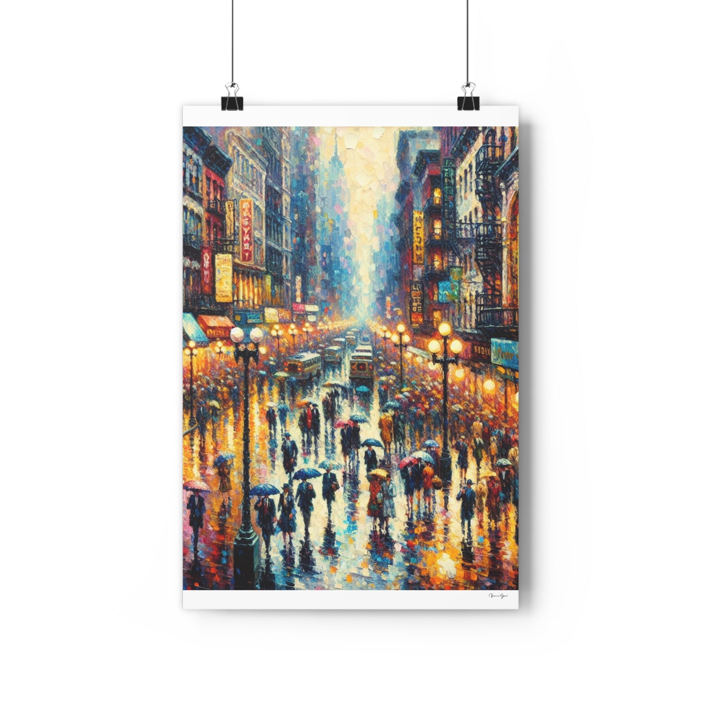 Giclée Art Print - New York Rain - Vivienne Grace