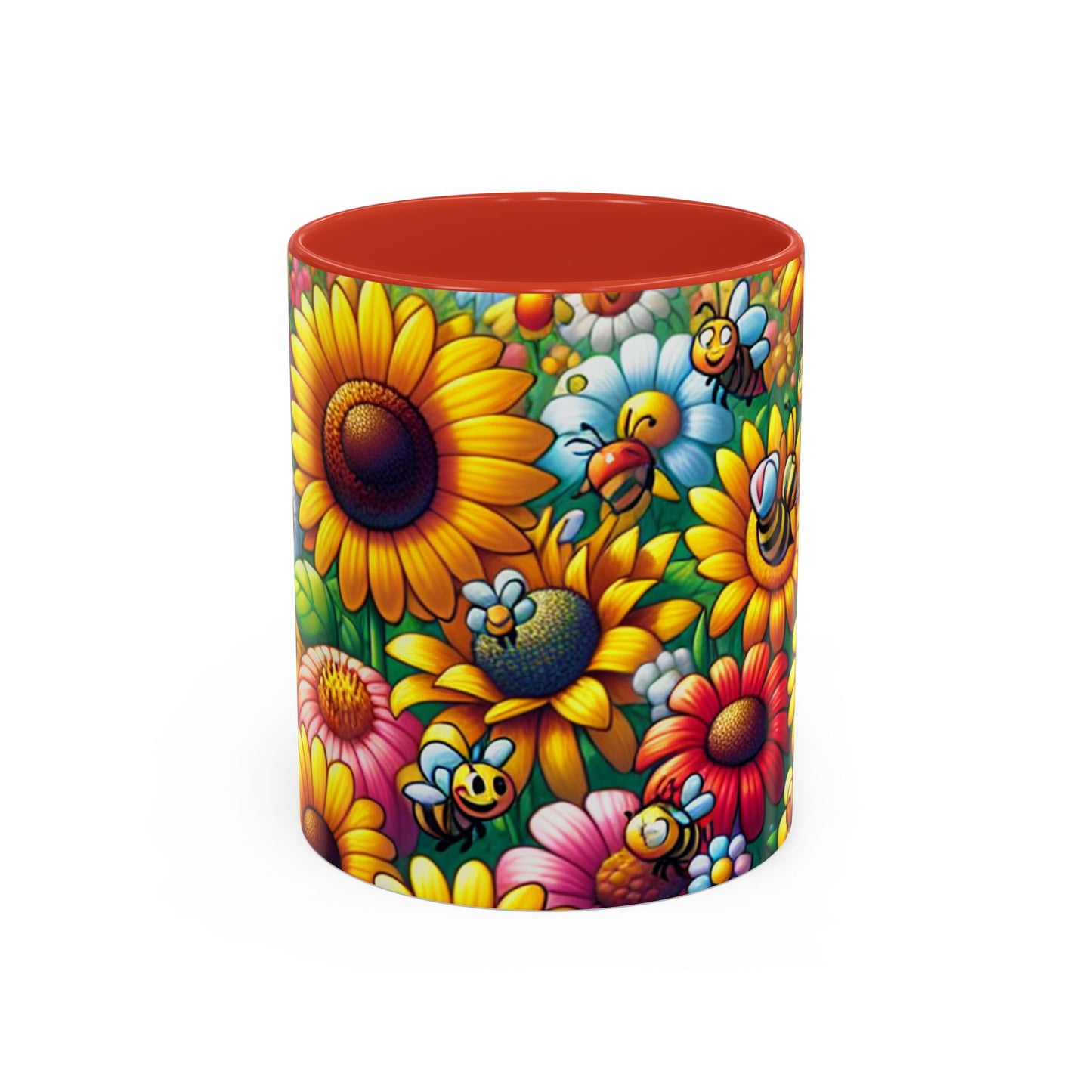Coffee Mug - SUNFLOWERS/BEES - Vivienne Grace