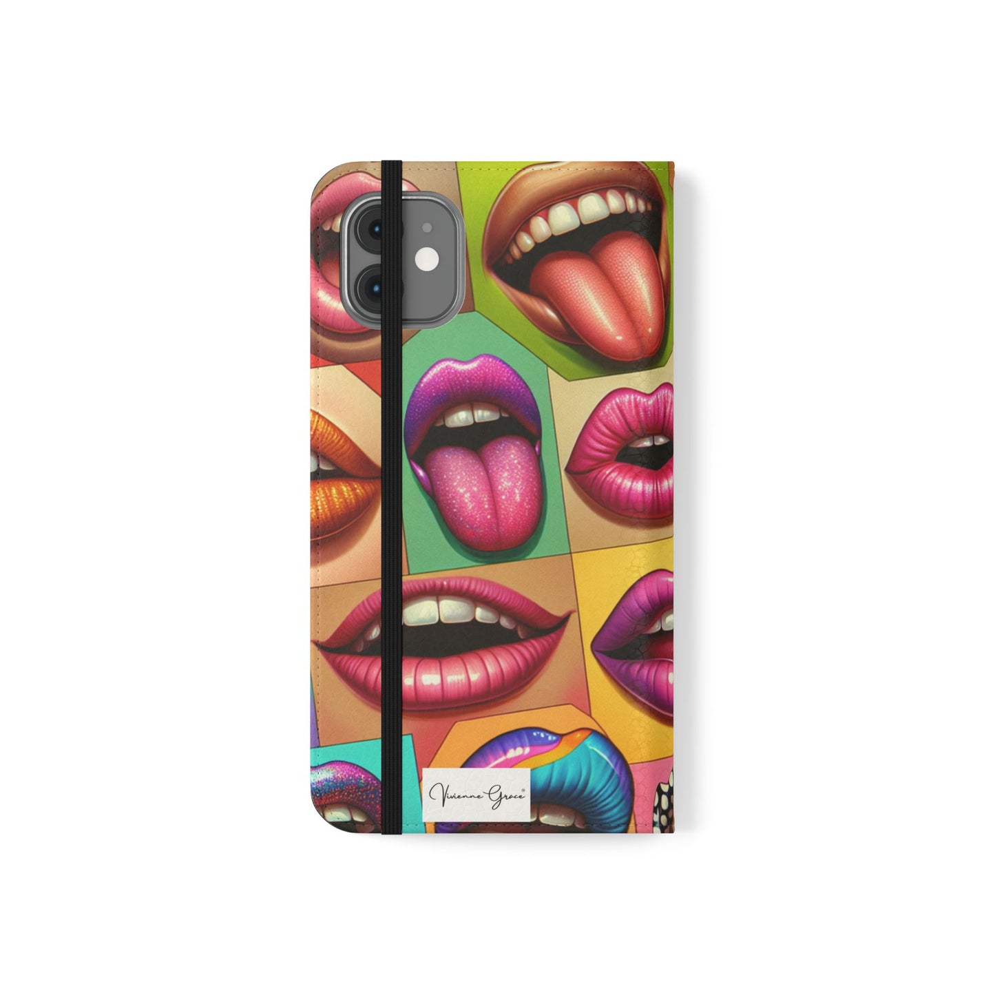 IPhone - Flip Case - LIPS - Vivienne Grace