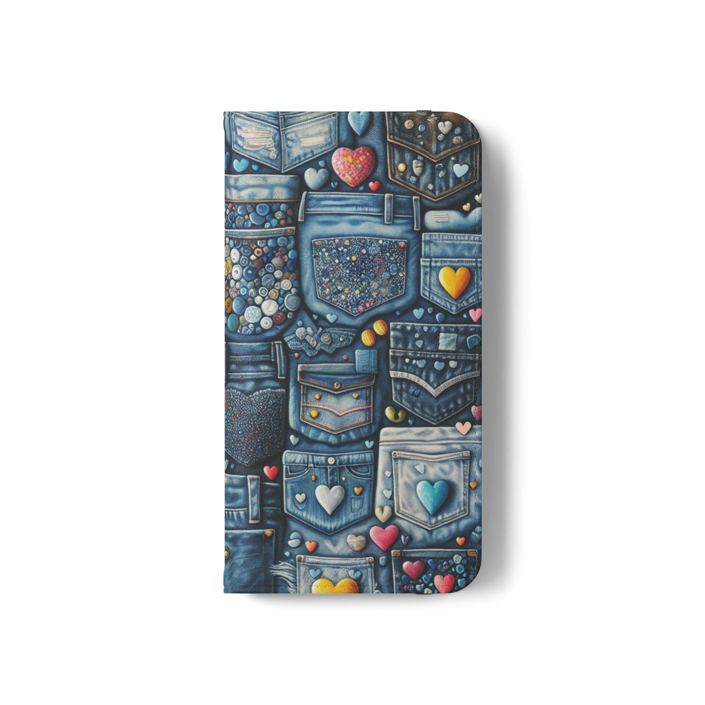 IPhone - Flip Case - BLUE JEANS - Vivienne Grace