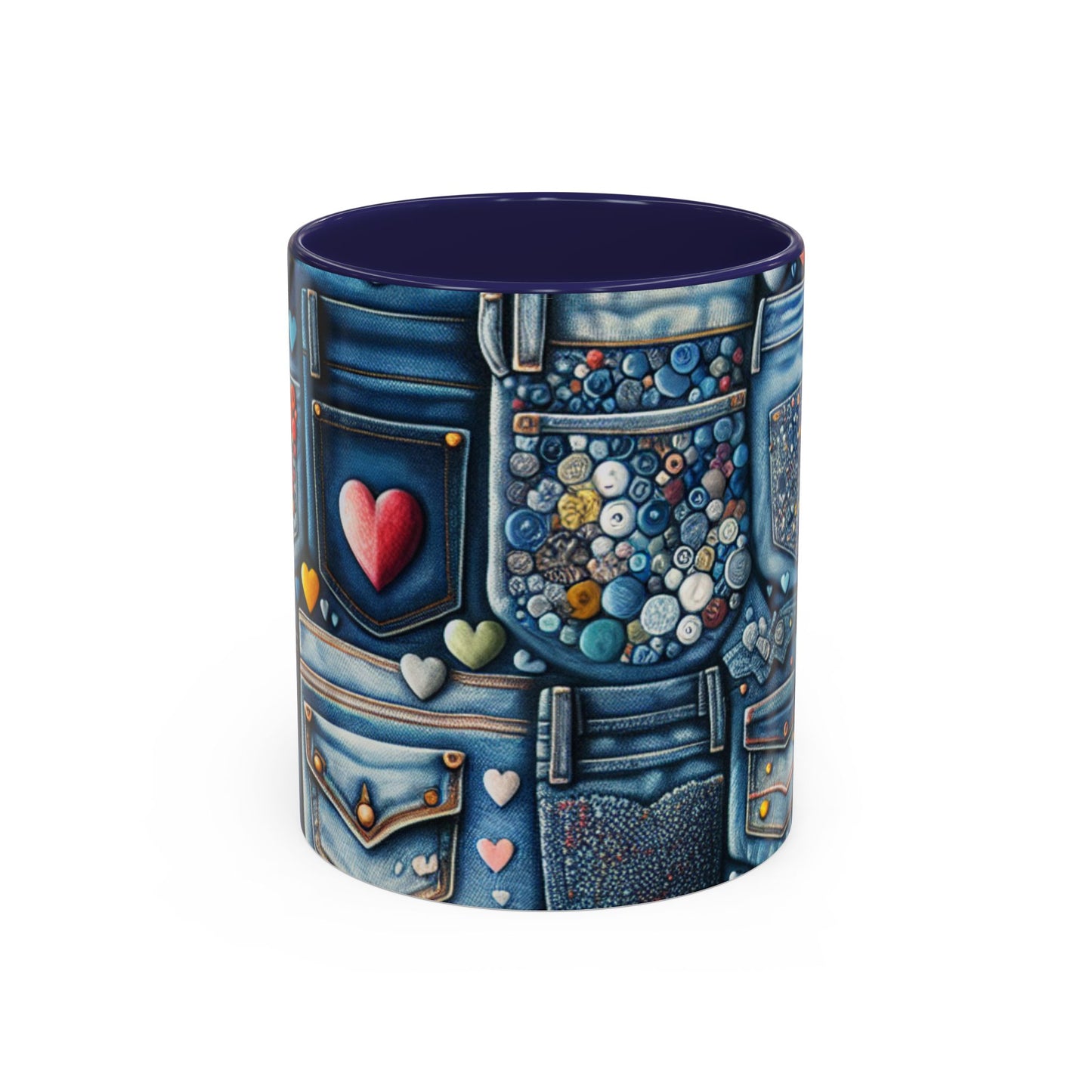 Accent Coffee Mug - BLUE JEANS - Vivienne Grace