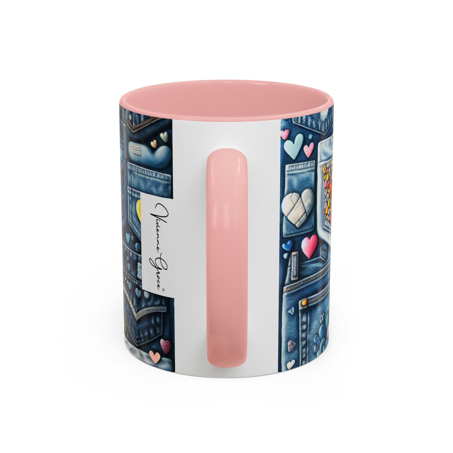 Accent Coffee Mug - BLUE JEANS - Vivienne Grace