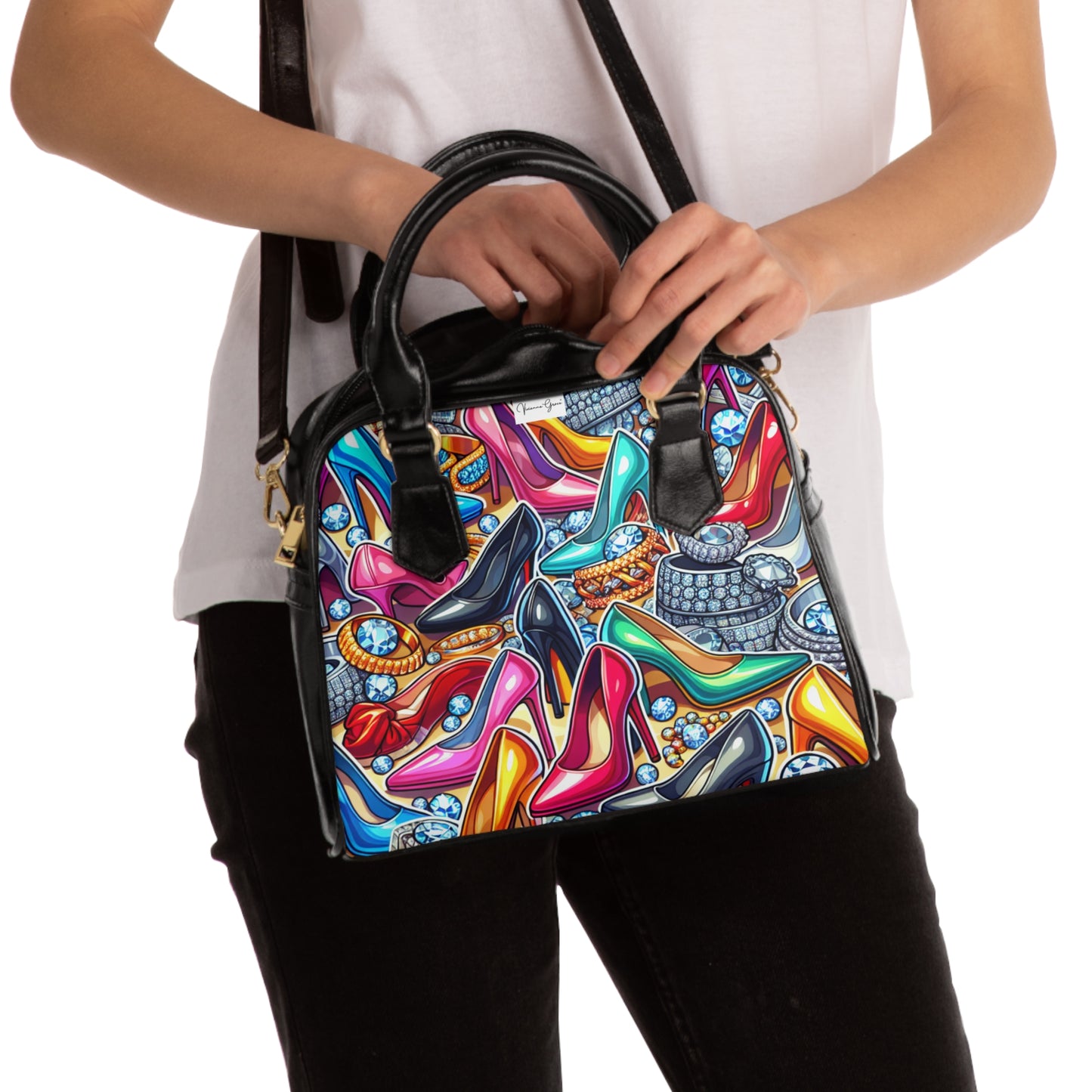 Shoulder Handbag - STILETTO HEELS - Vivienne Grace