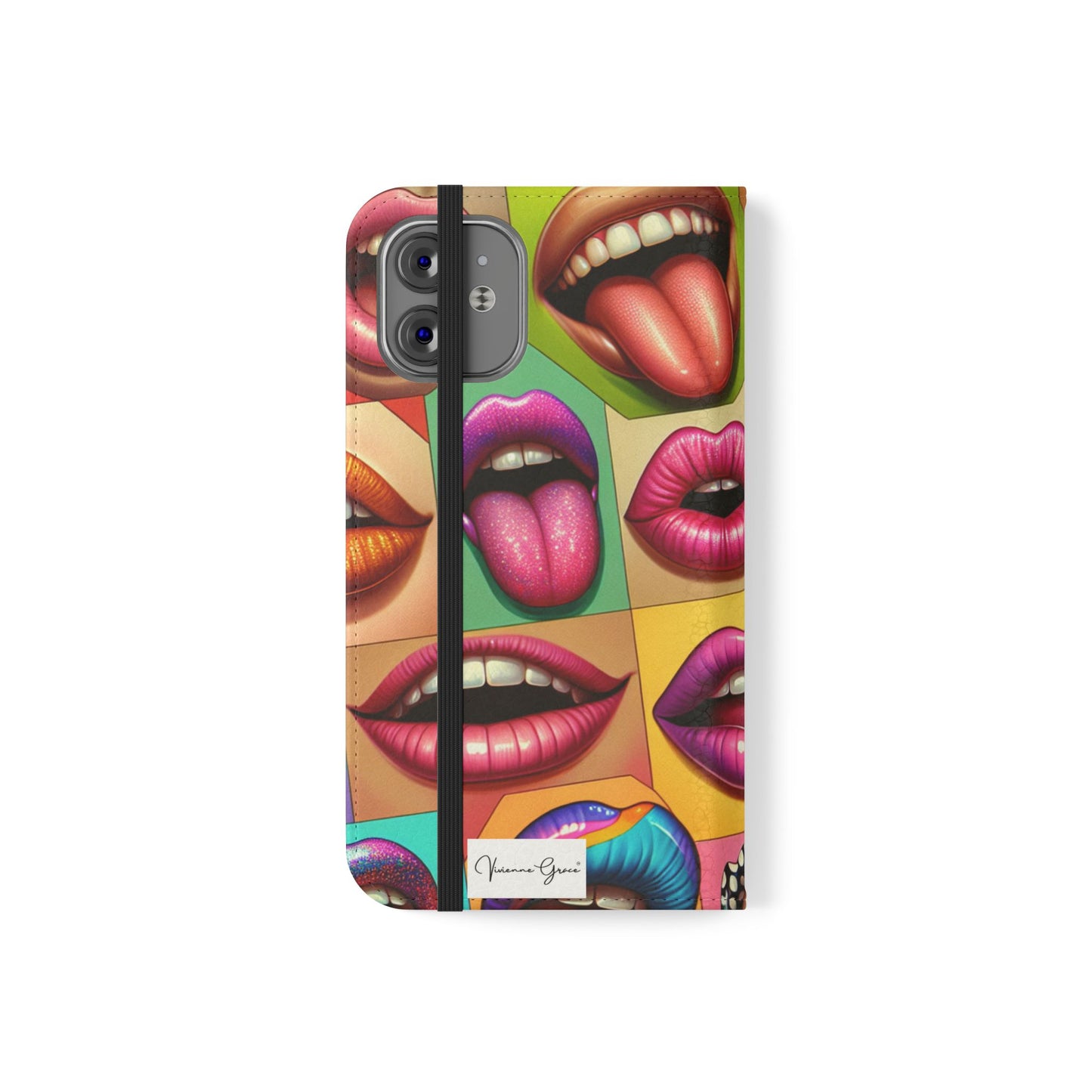 IPhone - Flip Case - LIPS - Vivienne Grace