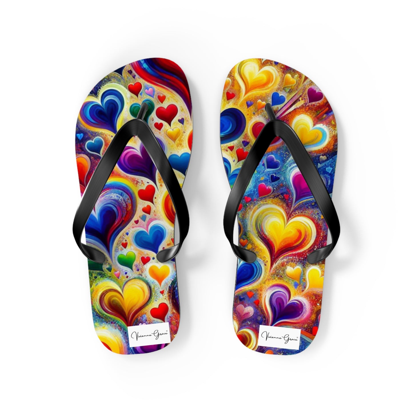 Flip Flops - BIG HEARTS - Vivienne Grace