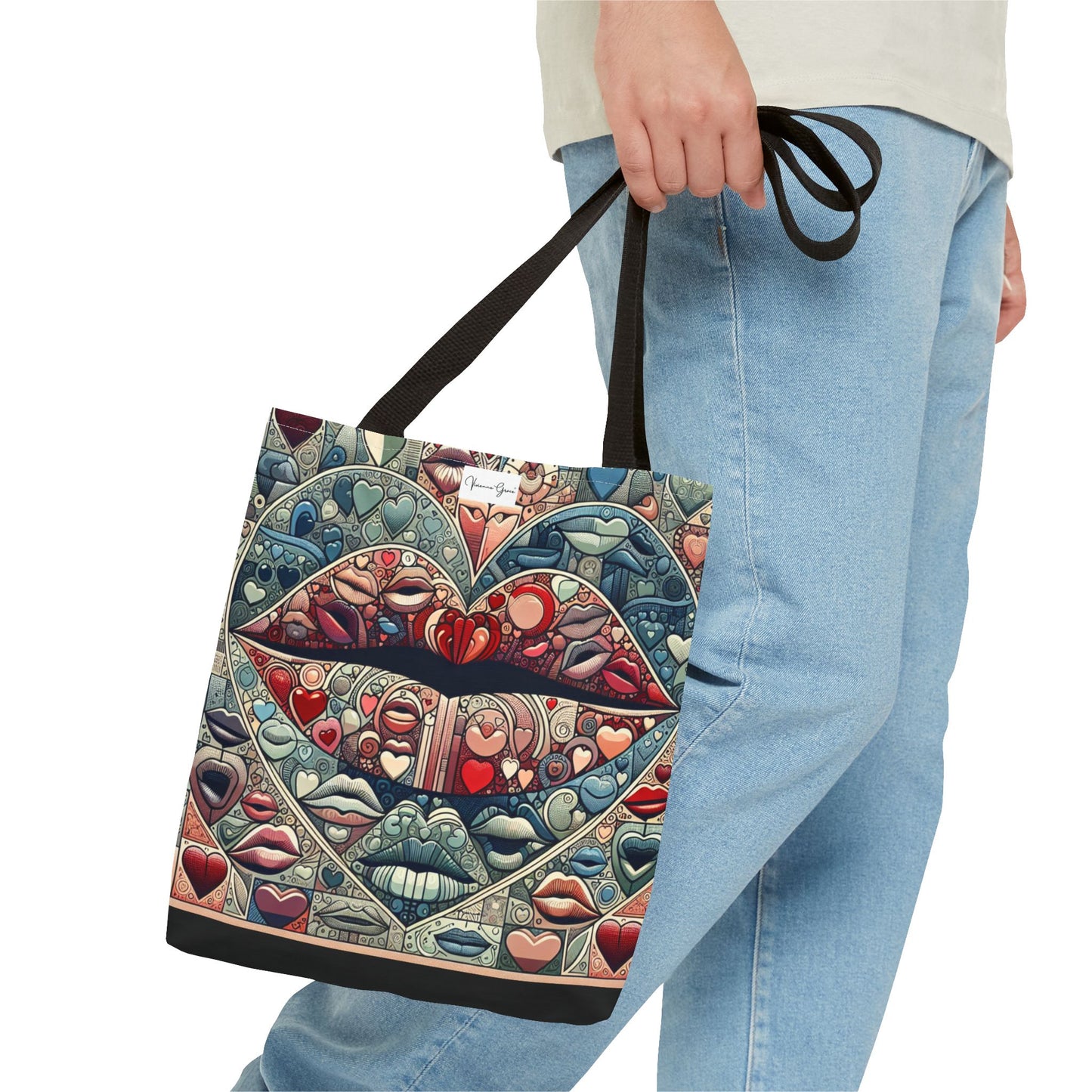 Tote Bag - BLUE LIPS - Vivienne Grace